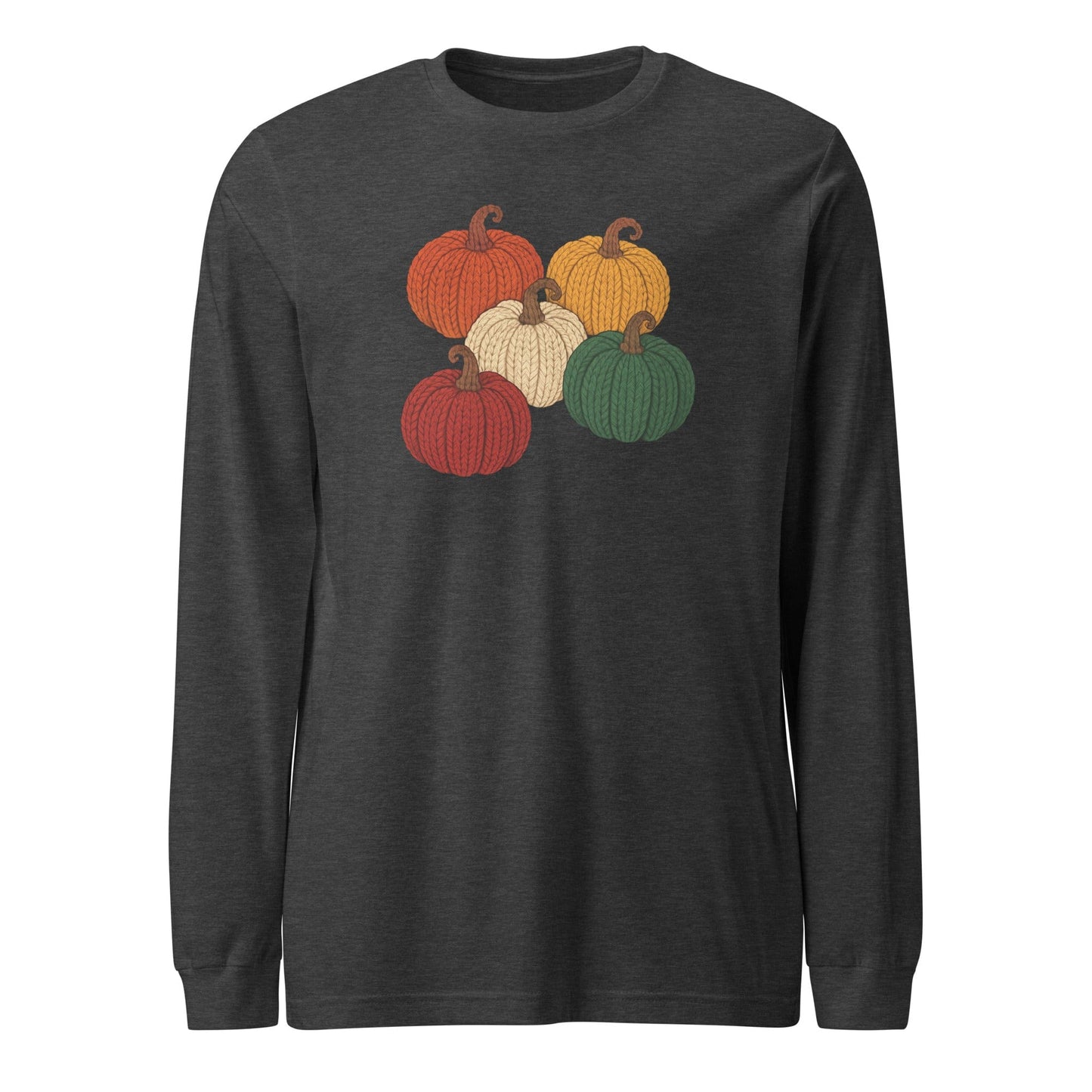 Pumpkins Long Sleeve Tee Dark Grey Heather / XS