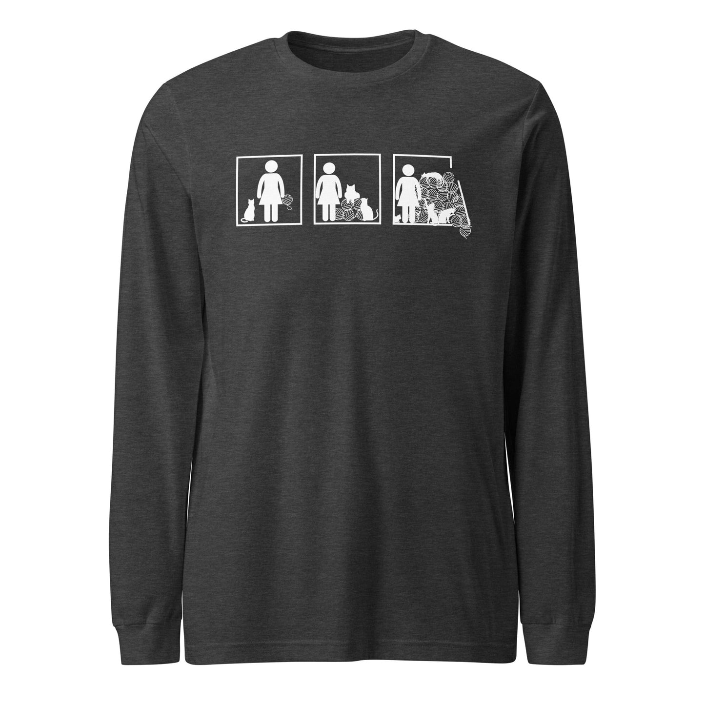 The Inevitable Escalation Long Sleeve Tee Dark Grey Heather / XS