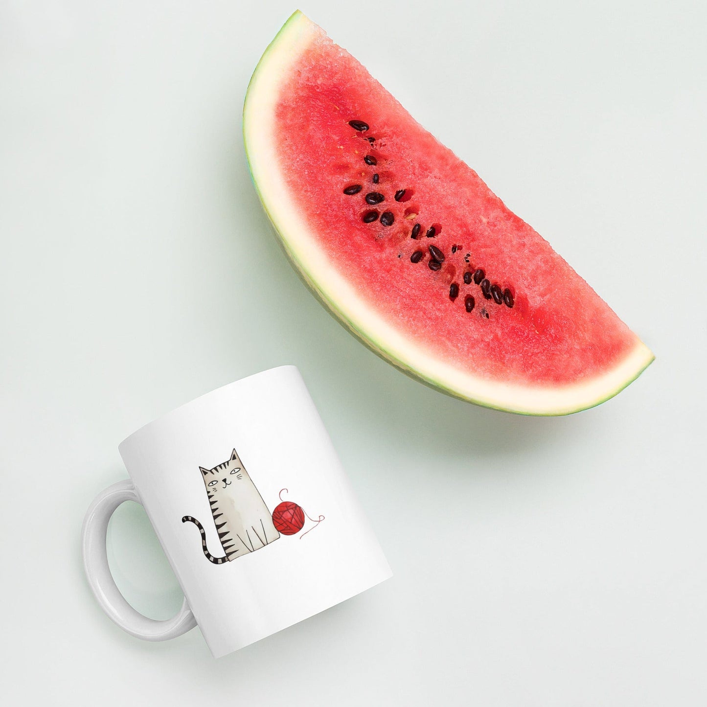 Drawn Cat Mug
