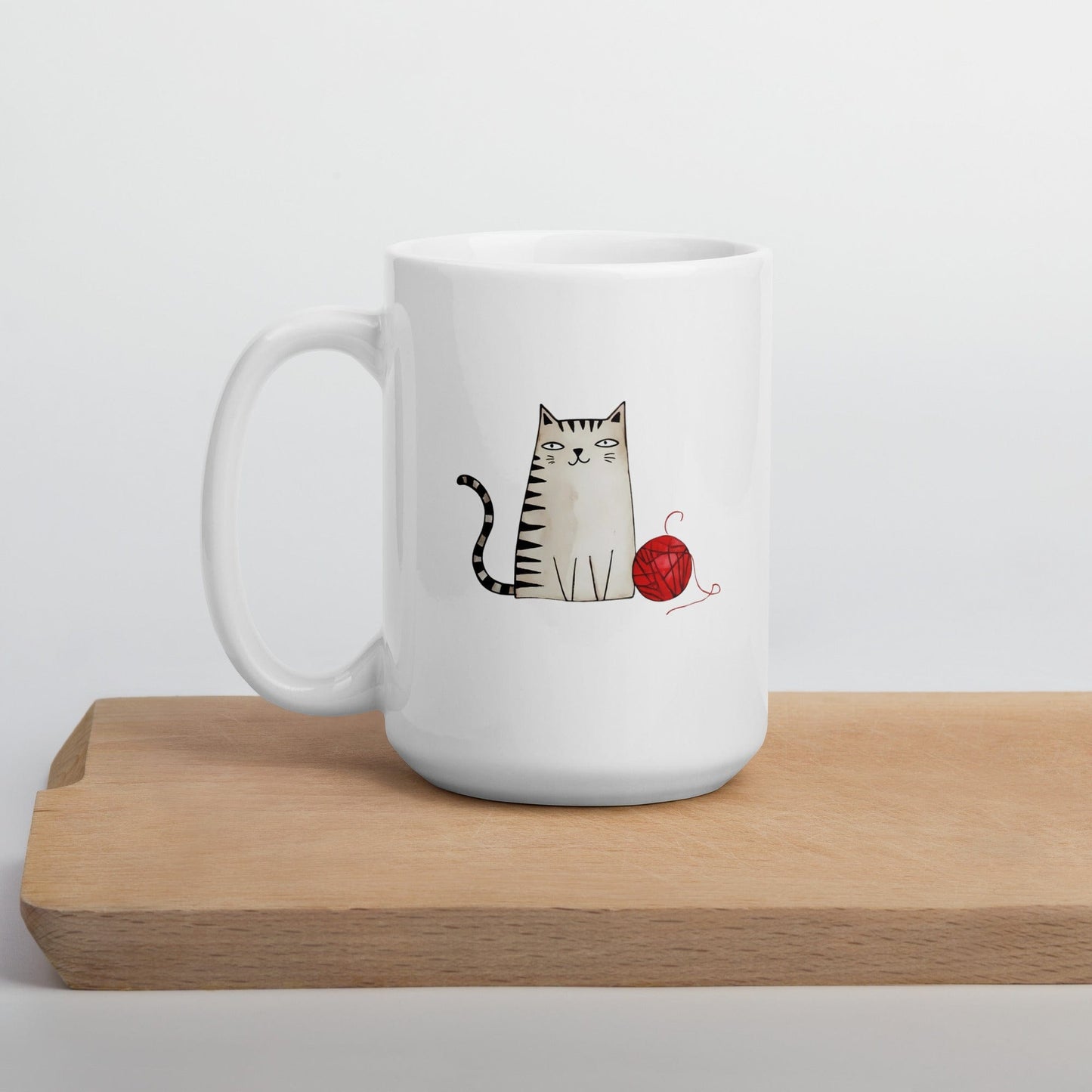 Drawn Cat Mug