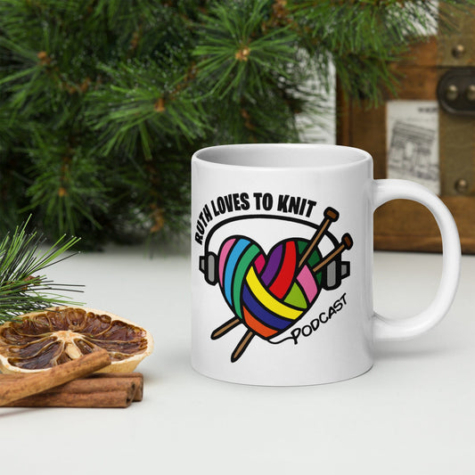 Ruth Loves To Knit Mug 20 oz