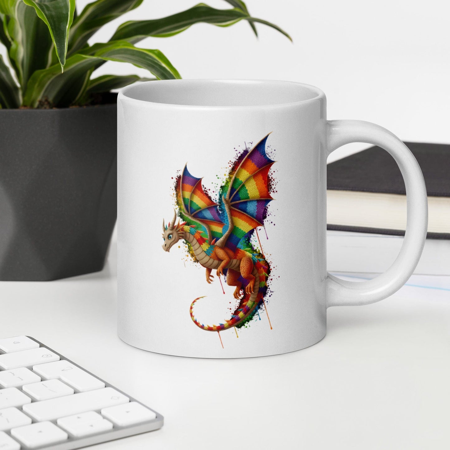 Hover Dragon Dye Splash Mug
