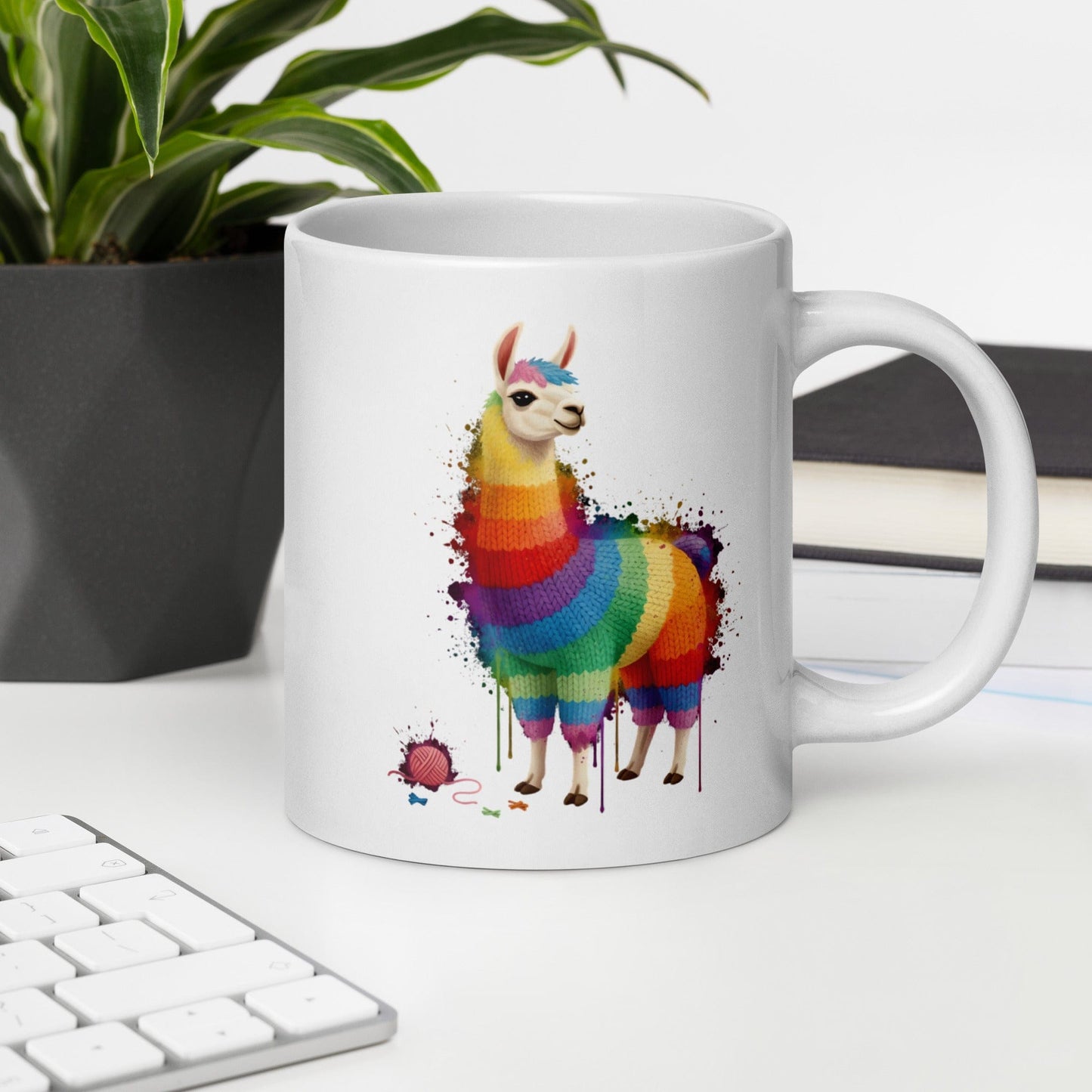 Llama Dye Splash Mug