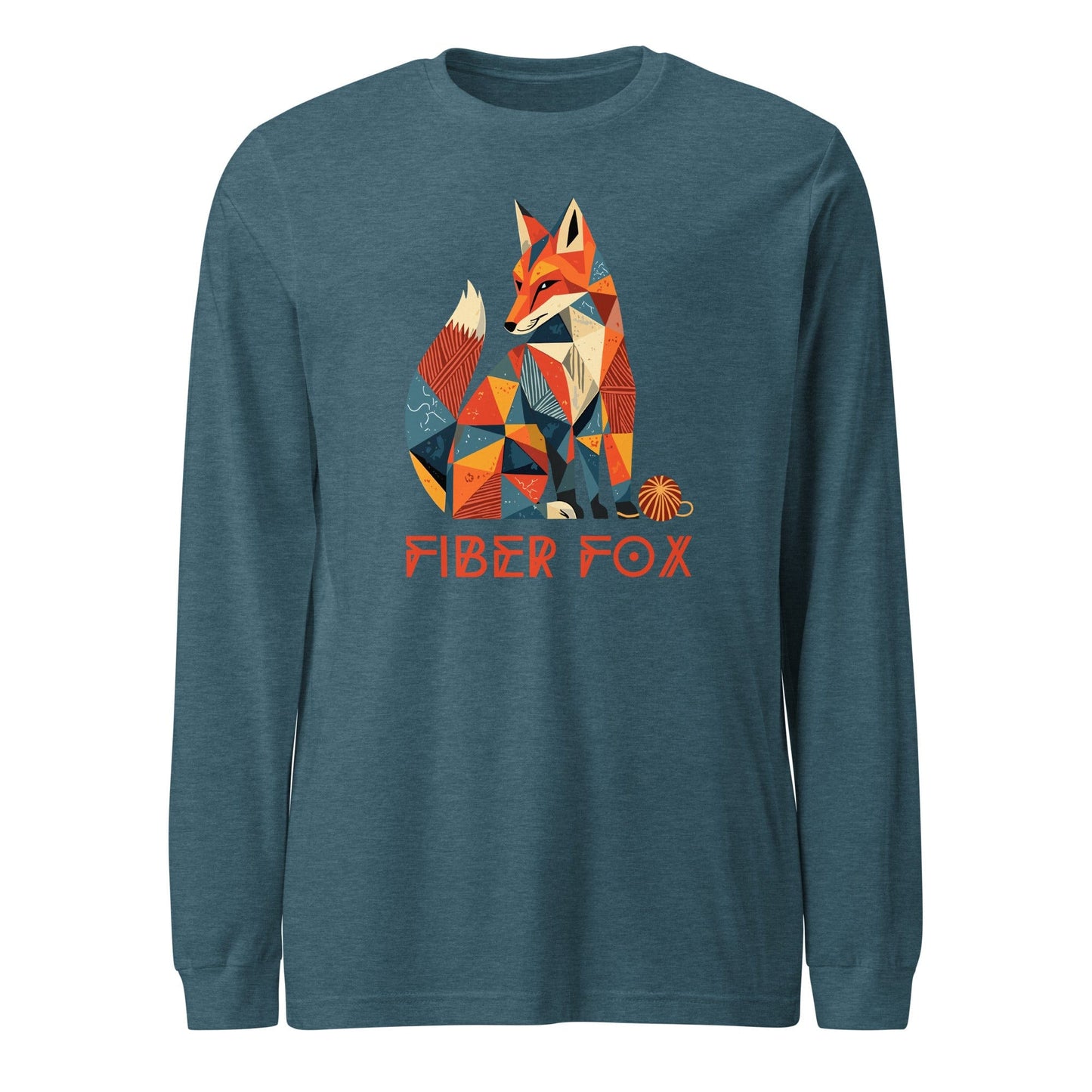 Fiber Fox Long Sleeve Tee Heather Deep Teal / XS
