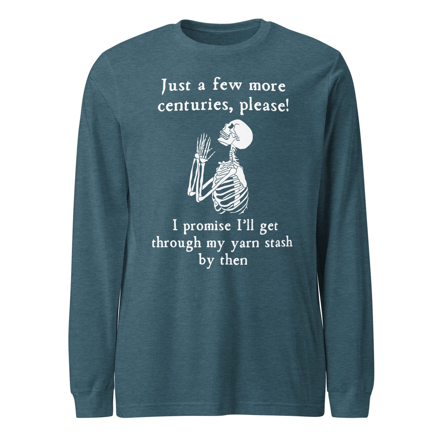 Just a Bit Longer Long Sleeve Tee Heather Deep Teal / XS