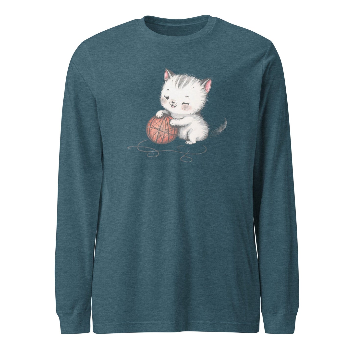Soft Kitty Long Sleeve Tee Heather Deep Teal / XS