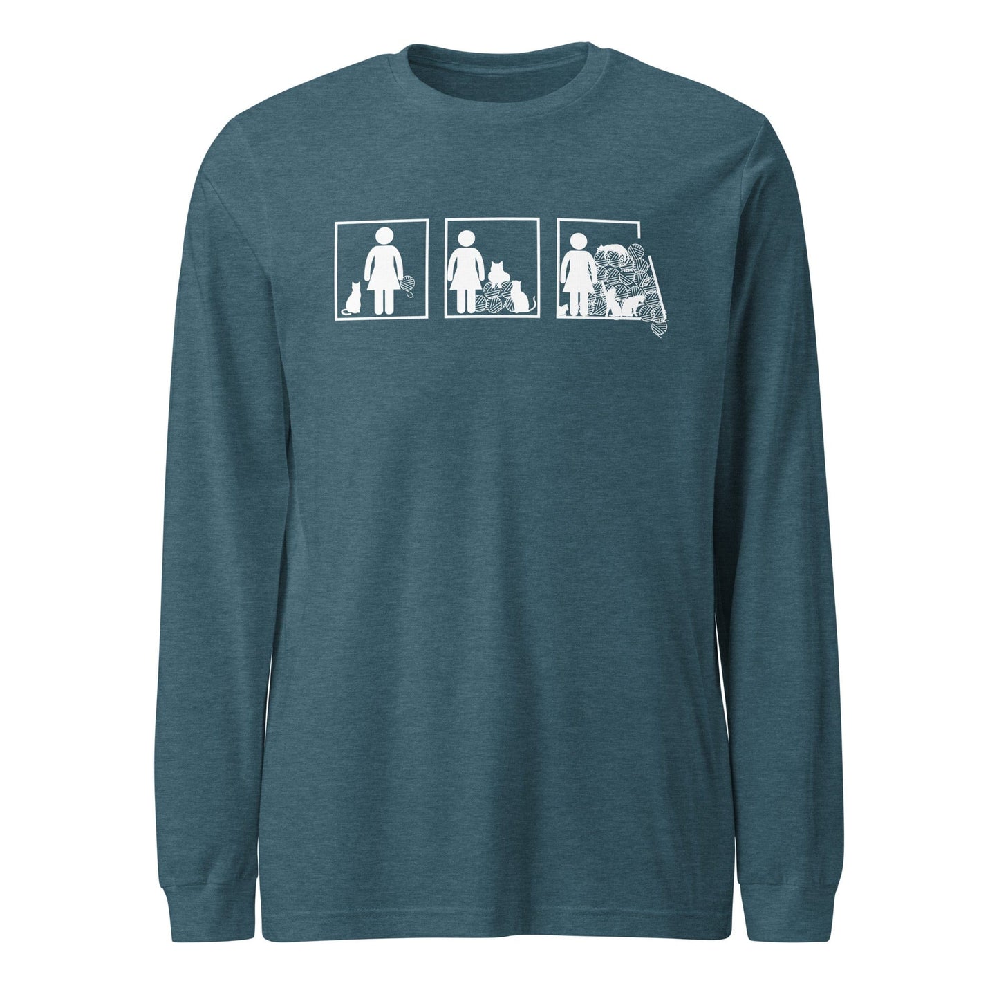 The Inevitable Escalation Long Sleeve Tee Heather Deep Teal / XS