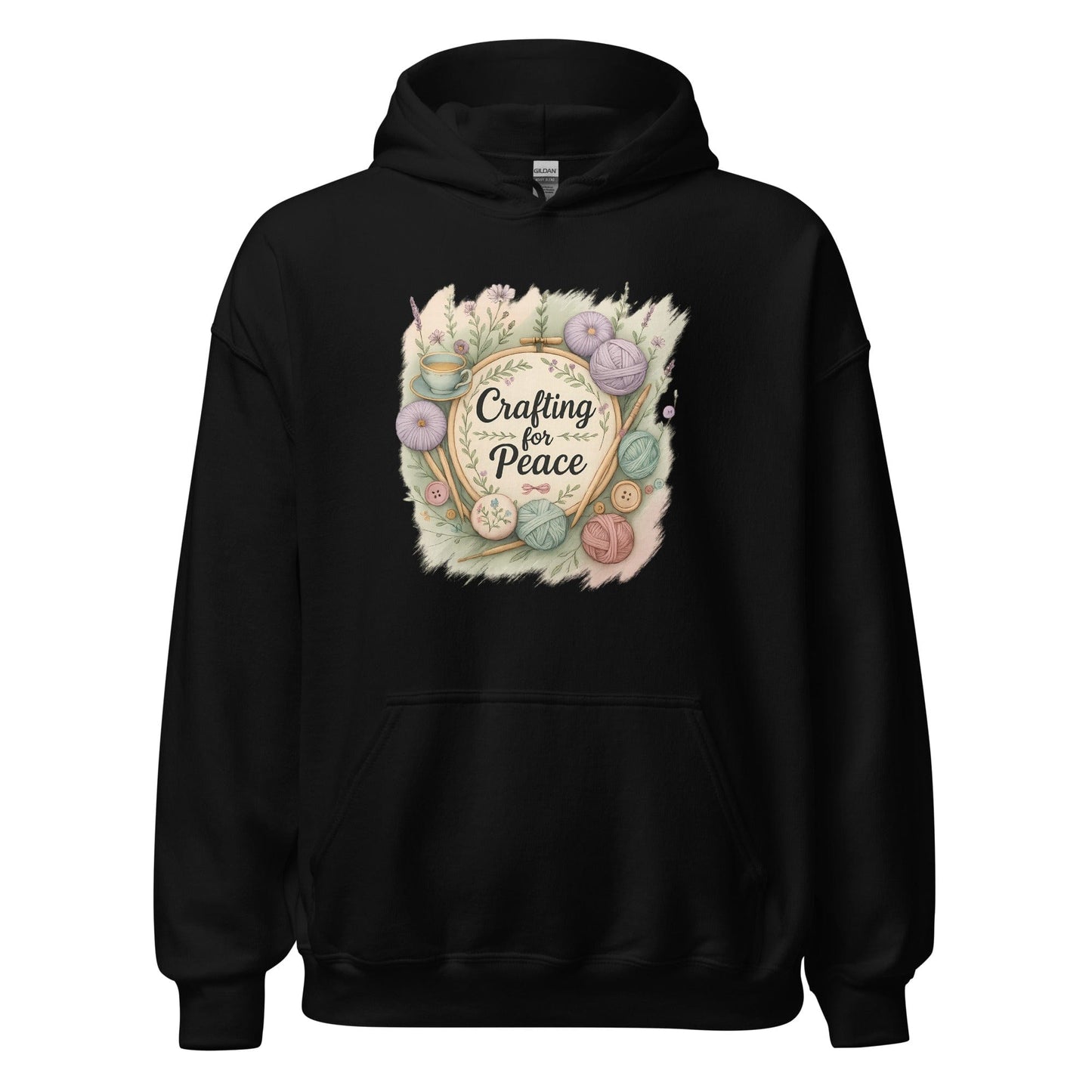 Crafting for Peace Hoodie Black / S