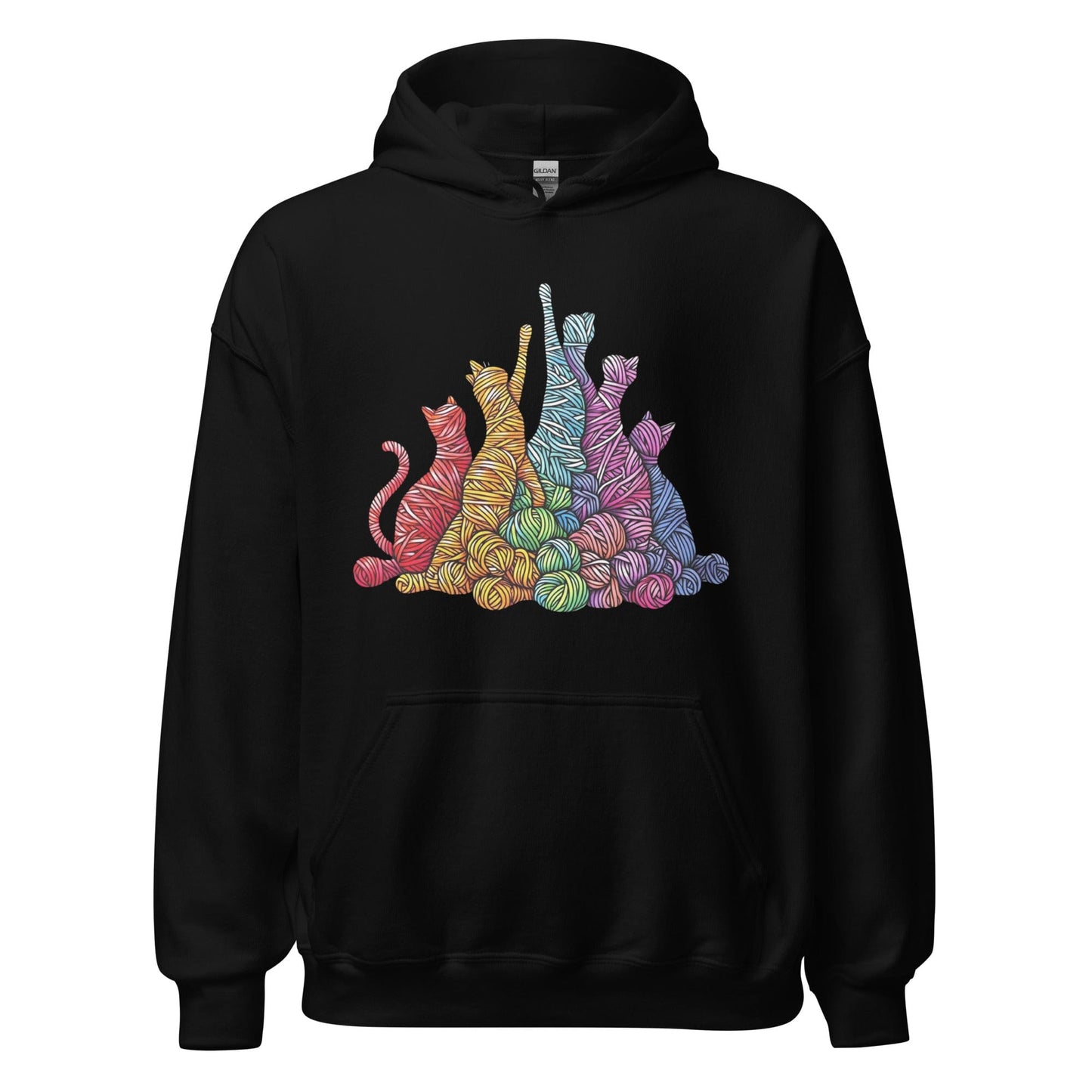 Fiber Felines Hoodie Black / S