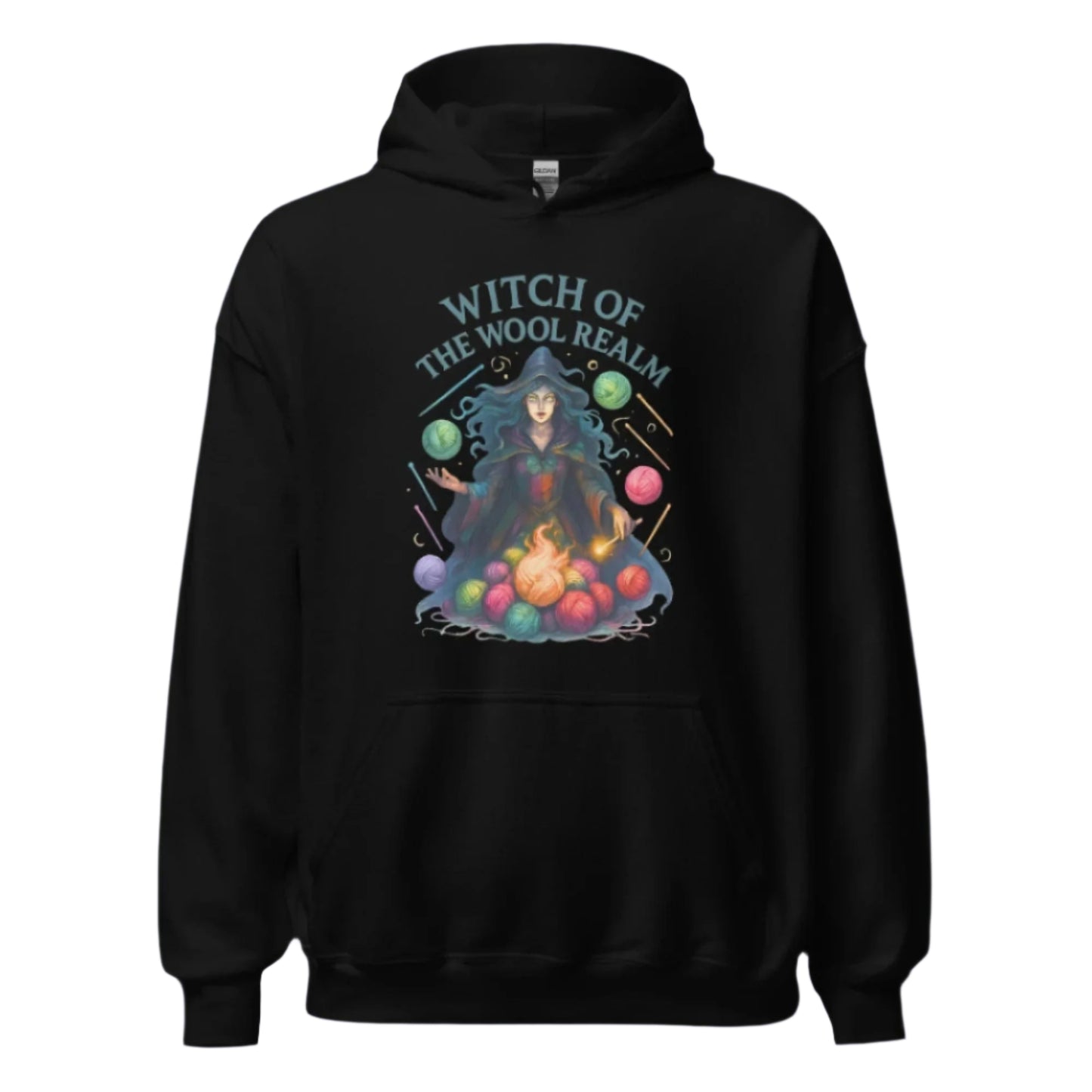 Fire Witch of the Wool Realm Hoodie Black / S