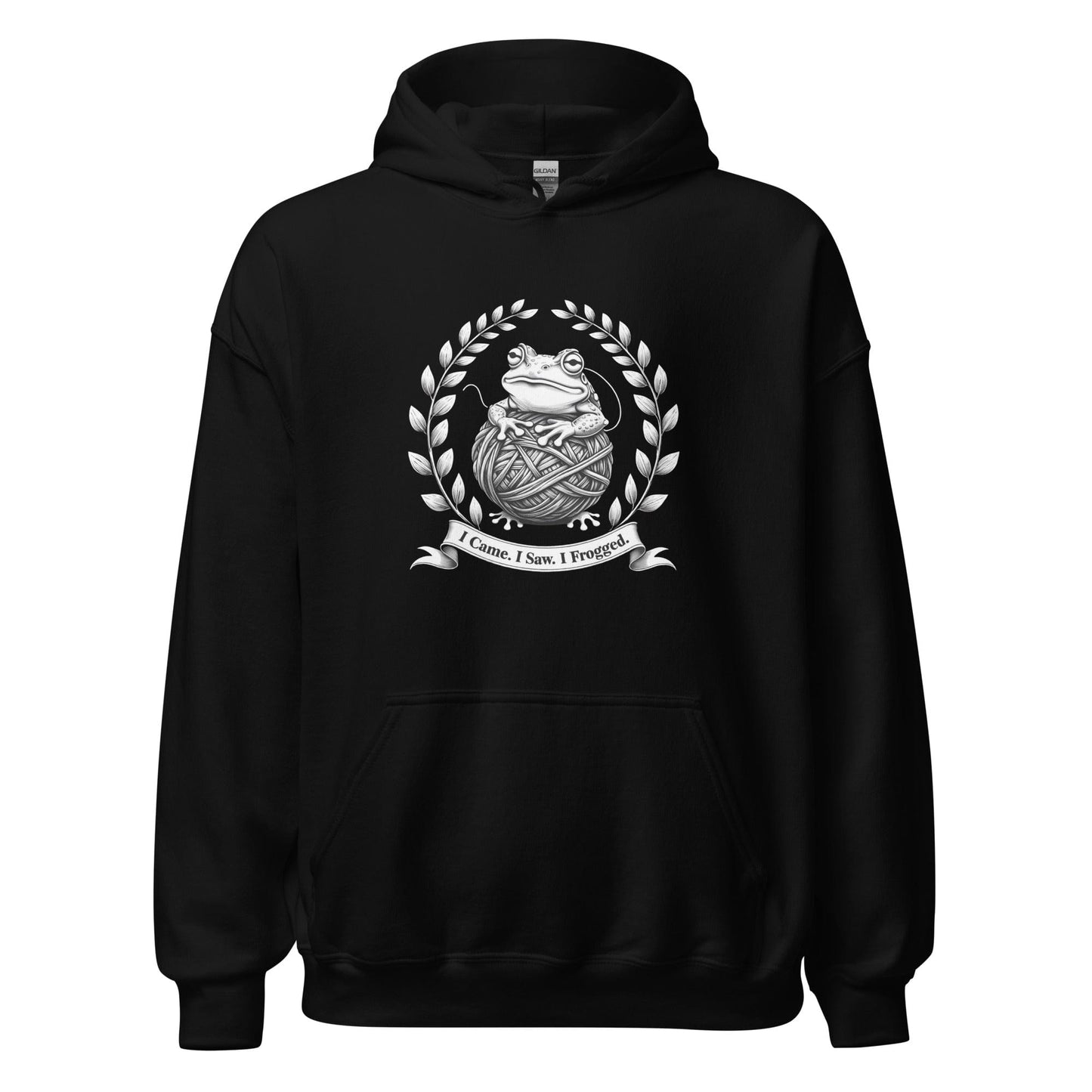 I came, I saw, I Frogged Hoodie Black / S