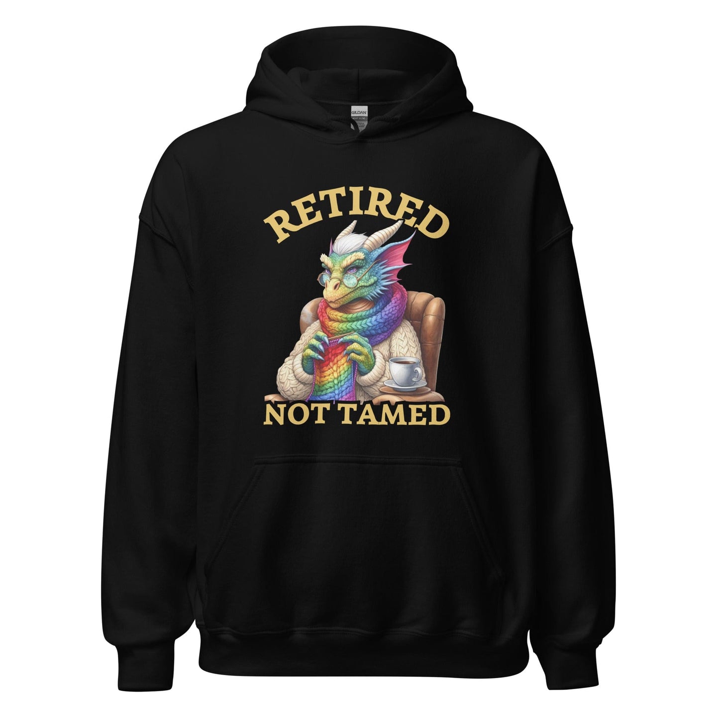 Retired not Tamed Hoodie Black / S