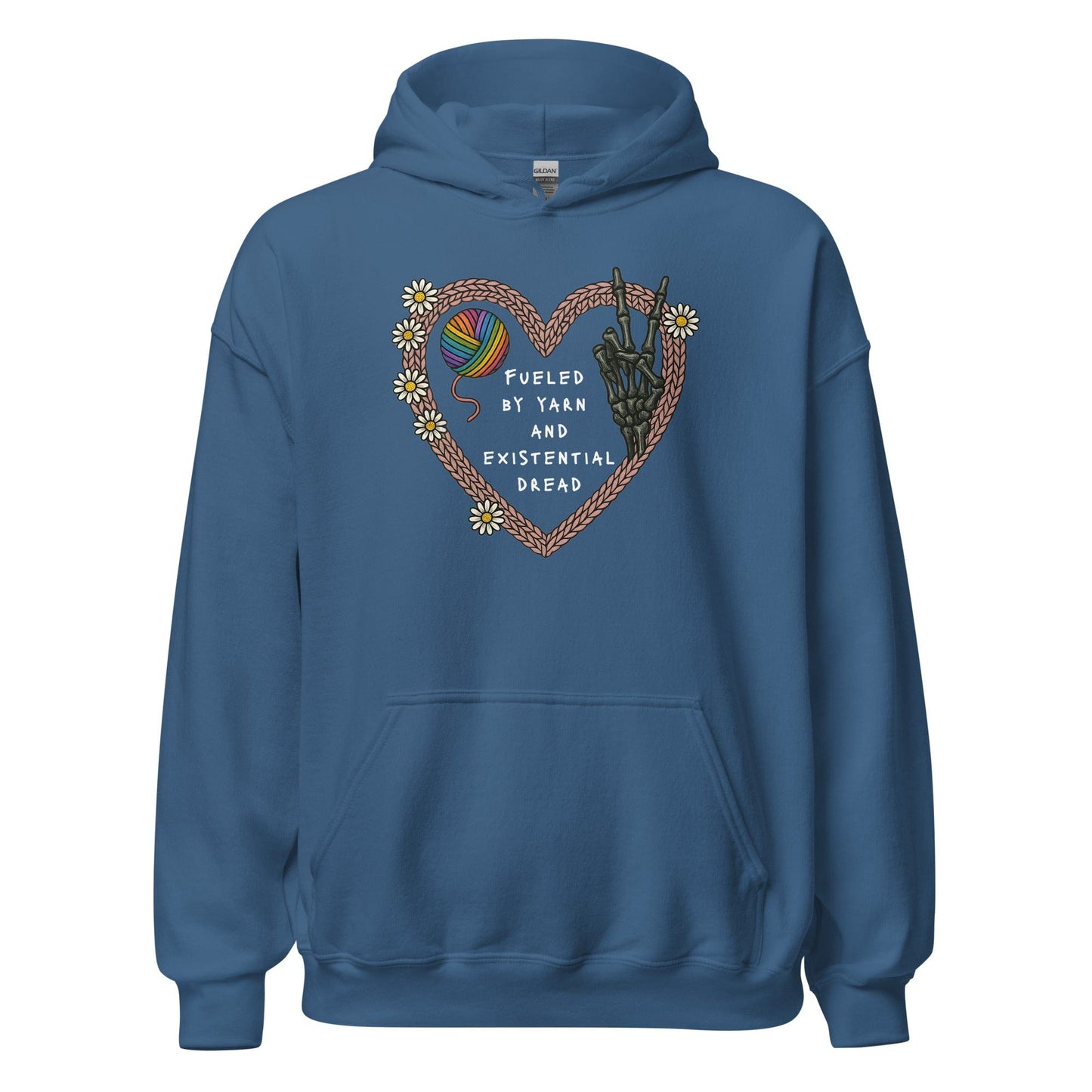Existential Yarn Hoodie Indigo Blue / S