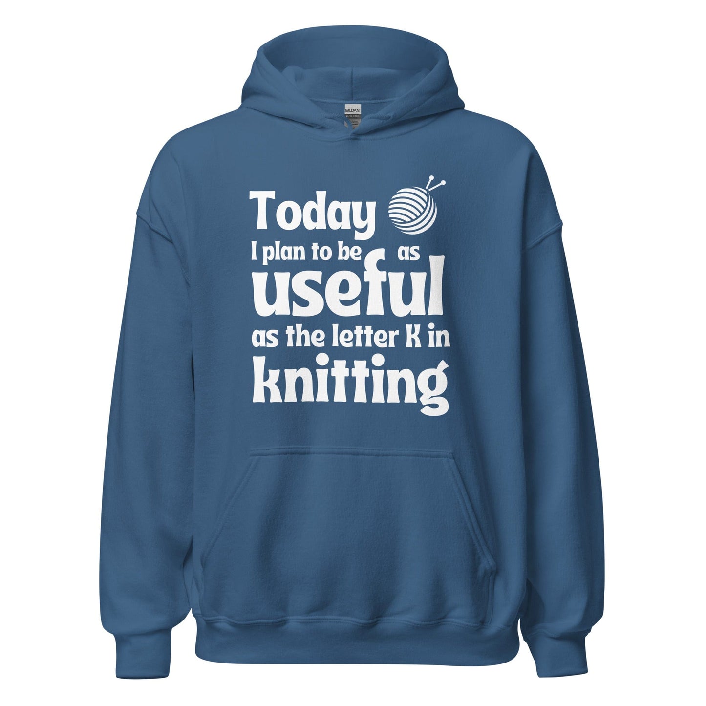K in Knitting Hoodie Indigo Blue / S