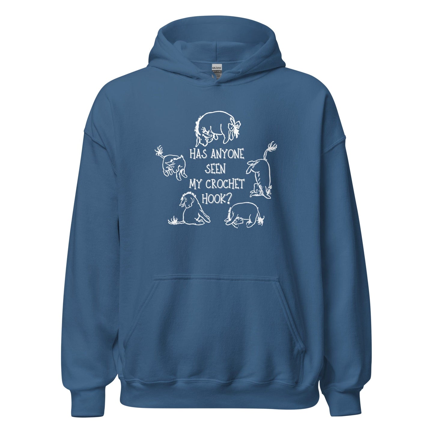 Lost Crochet Hook Hoodie Indigo Blue / S