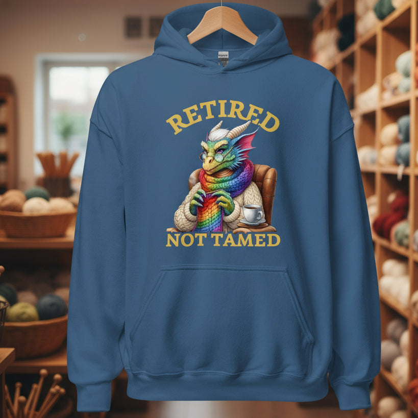Retired not Tamed Hoodie Indigo Blue / S