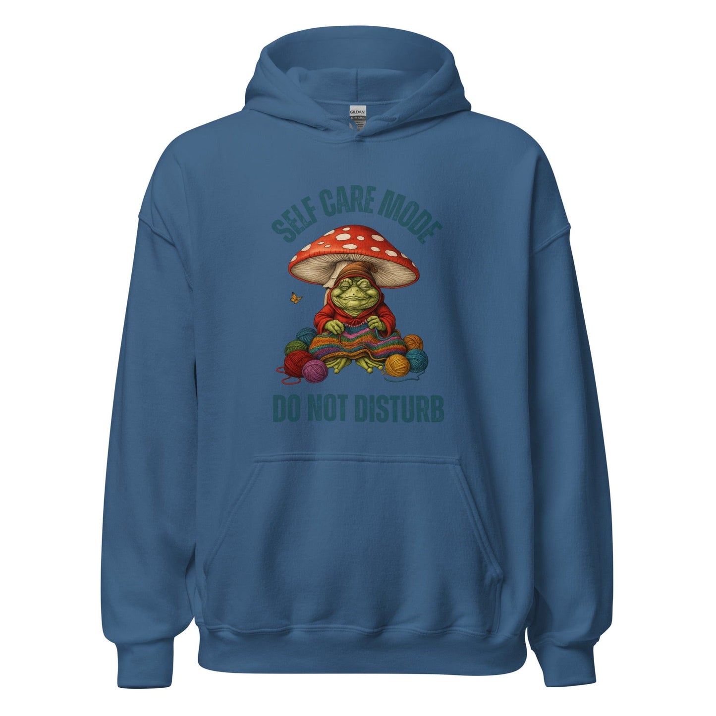 Self Care Mode Hoodie Indigo Blue / S
