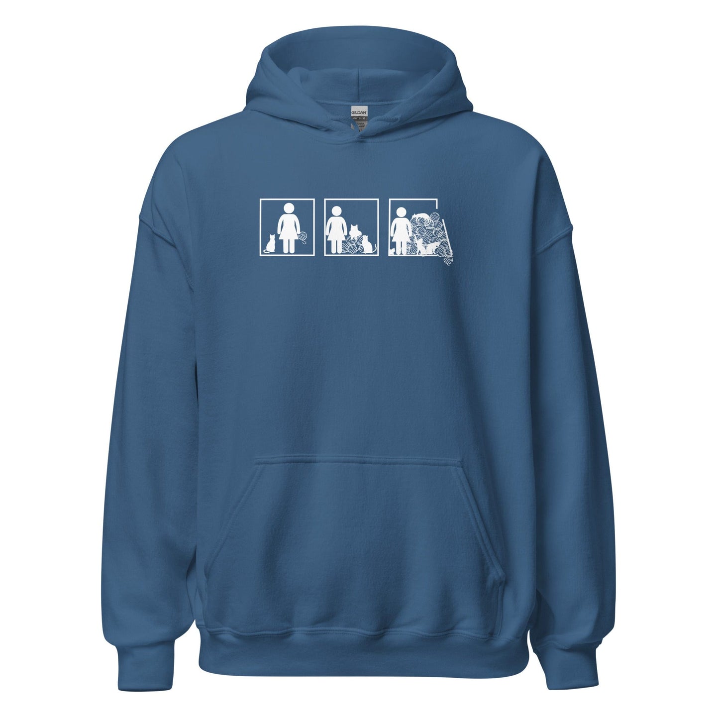 The Inevitable Escalation Hoodie Indigo Blue / S