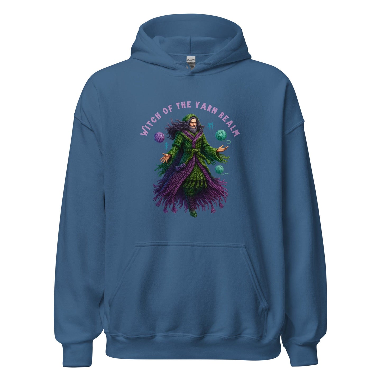 Warlock of the Yarn Realm Hoodie Indigo Blue / S
