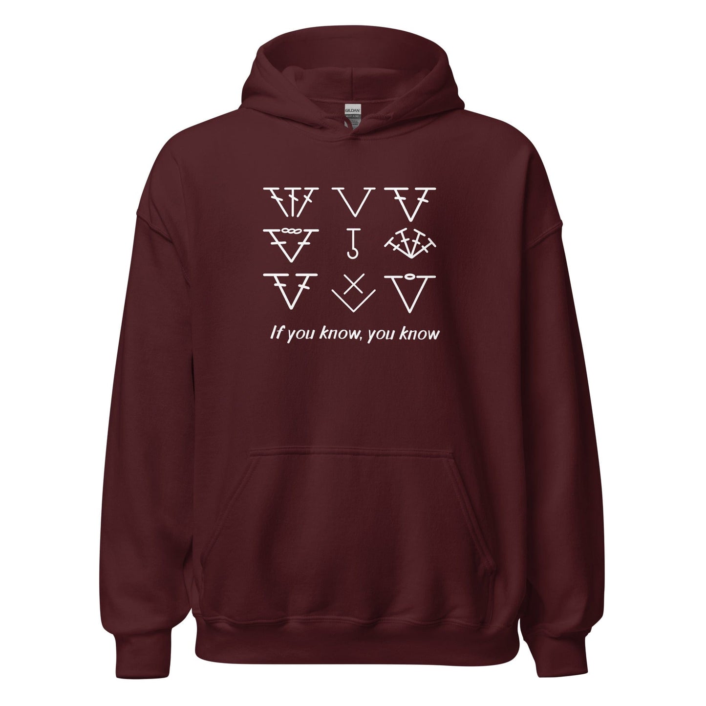 If you know, you know Hoodie Maroon / S