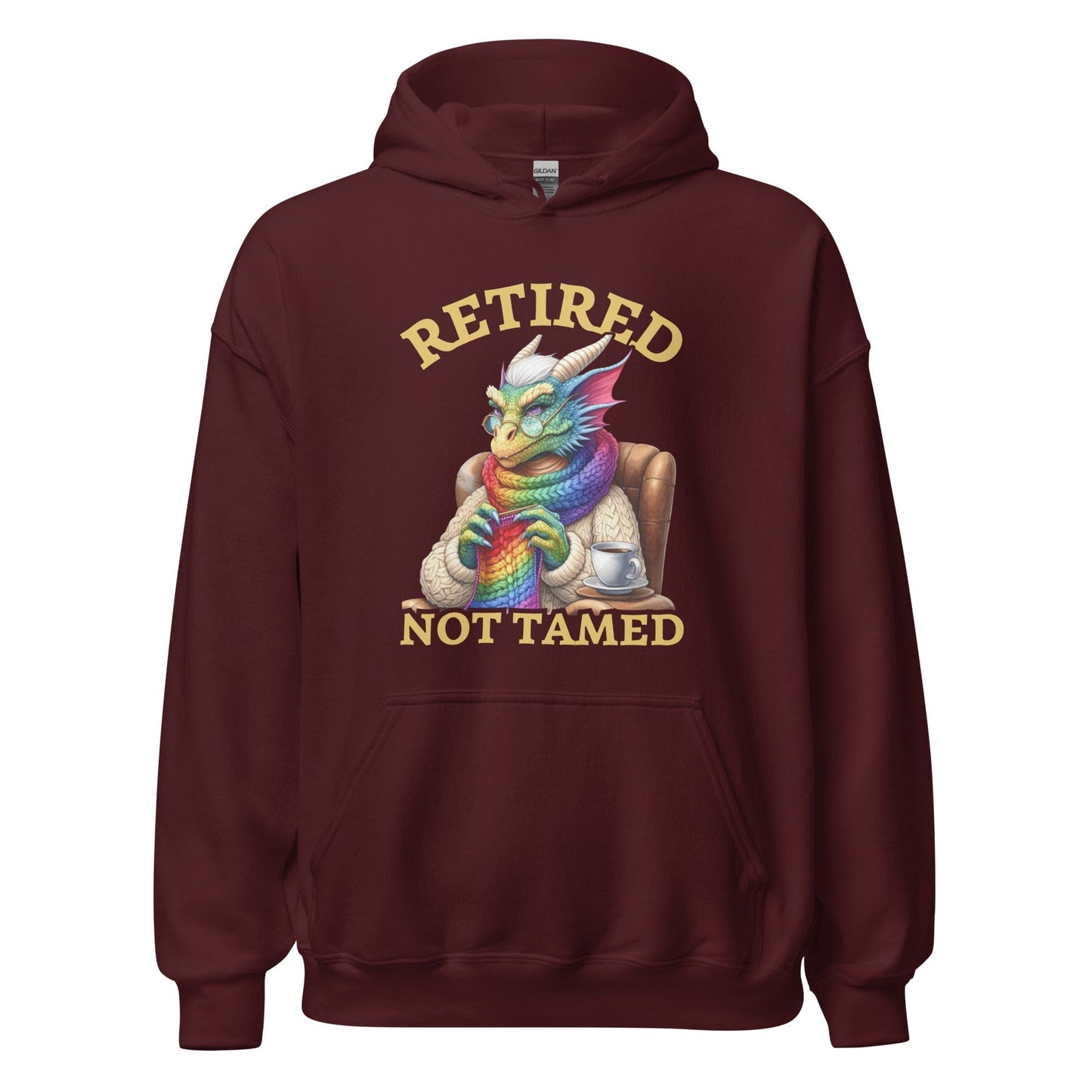 Retired not Tamed Hoodie Maroon / S