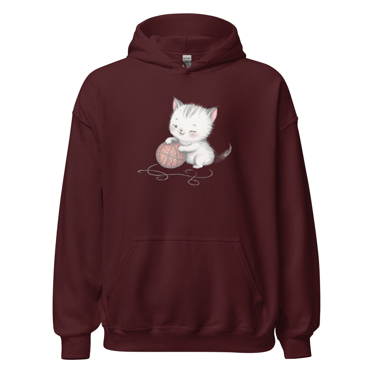 Soft Kitty Hoodie Maroon / S
