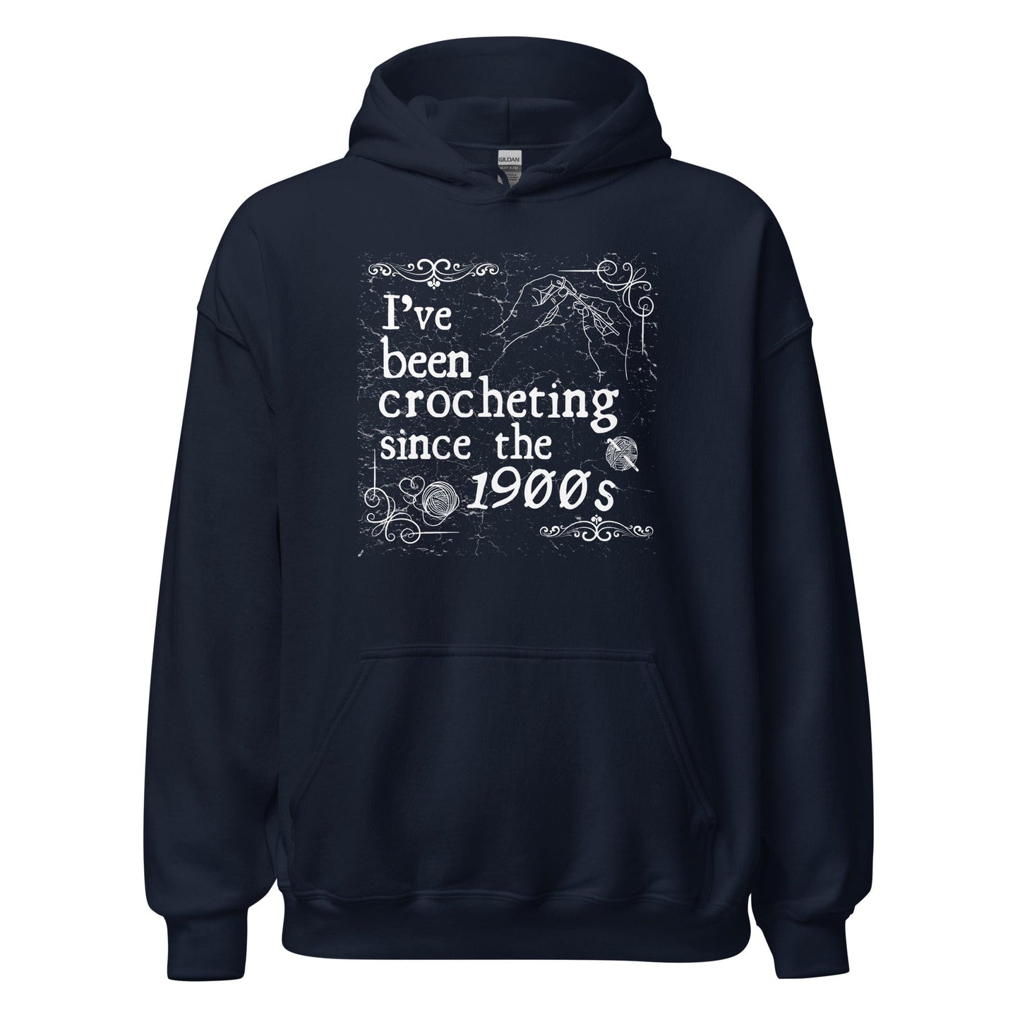 Crocheting Since the 1900s Hoodie Navy / S