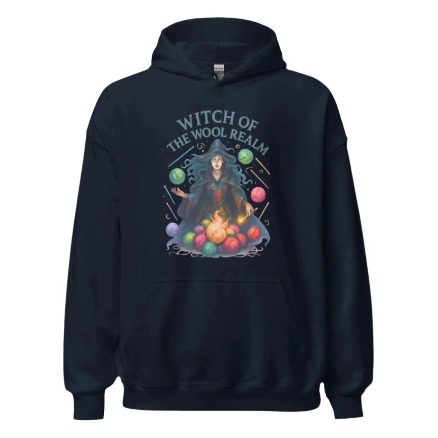 Fire Witch of the Wool Realm Hoodie Navy / S