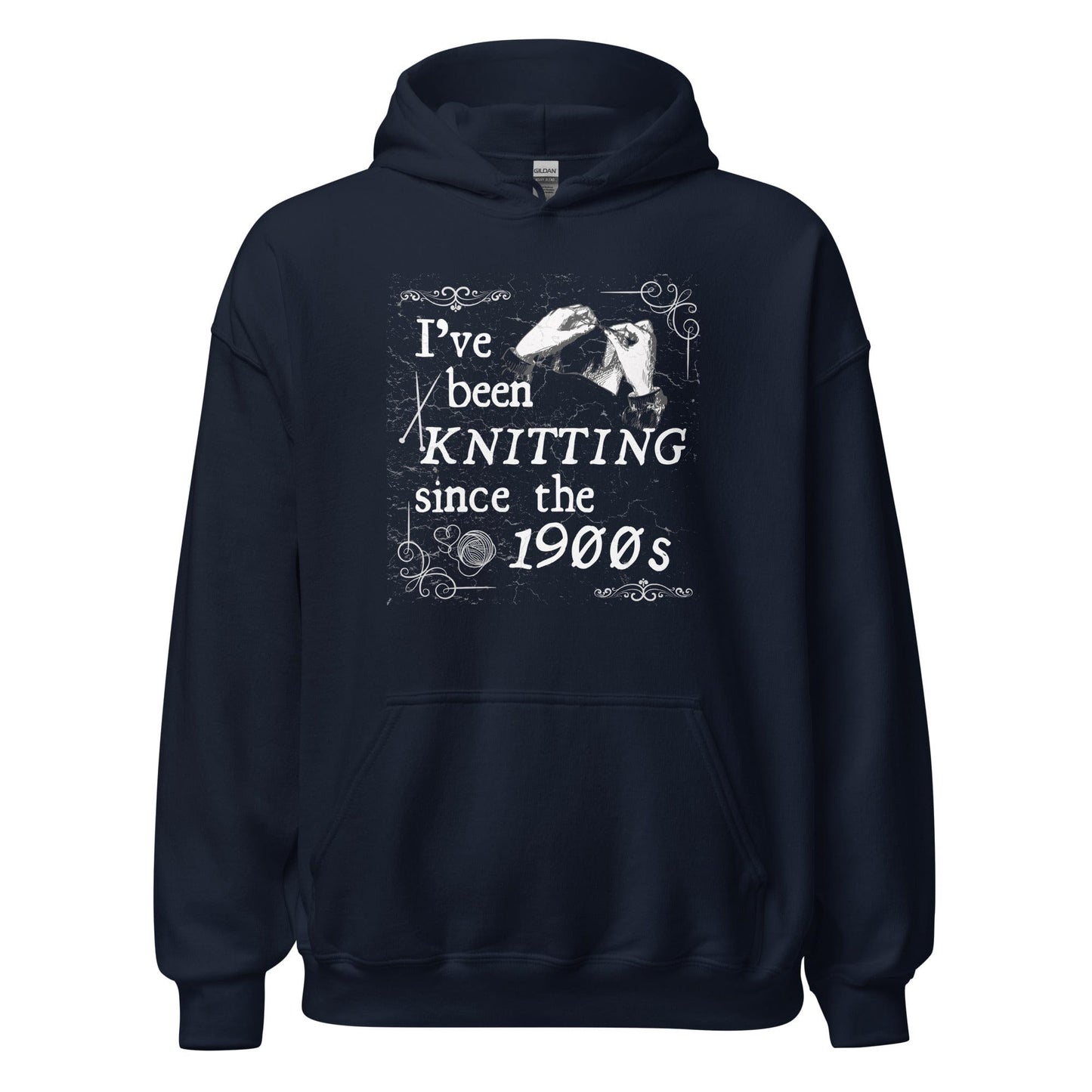 Knitting Since the 1900s Hoodie Navy / S