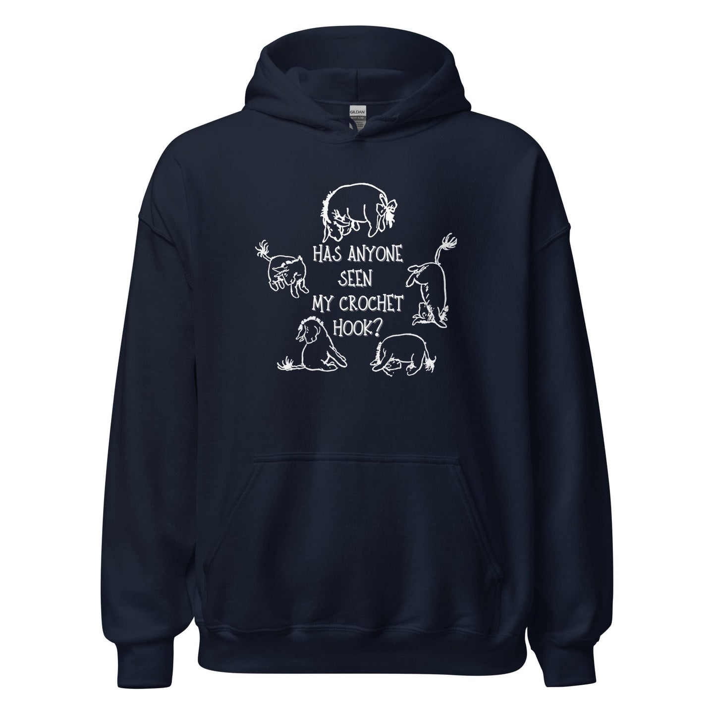 Lost Crochet Hook Hoodie Navy / S