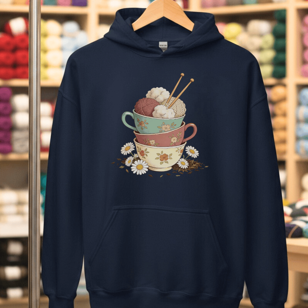 Sip 'n Stitch Hoodie Navy / S