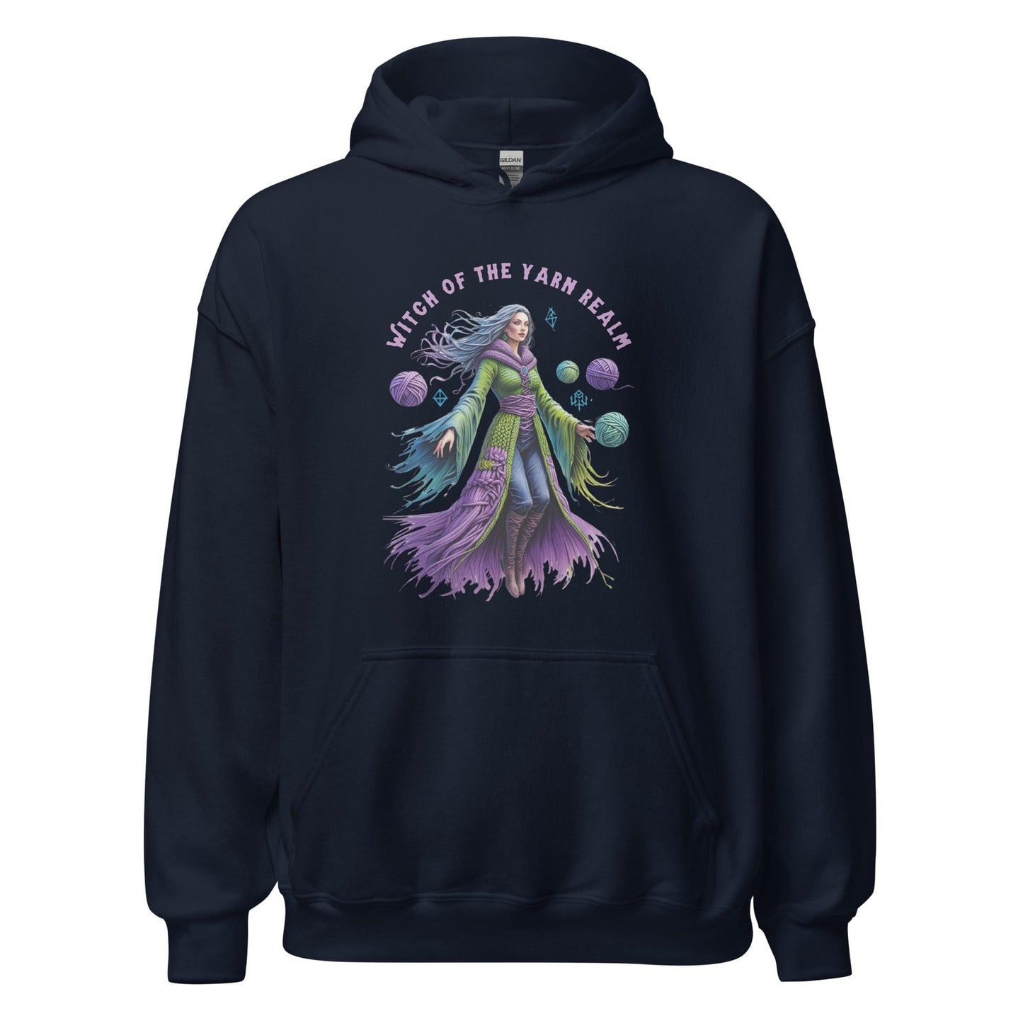 Witch of the Yarn Realm Hoodie Navy / S