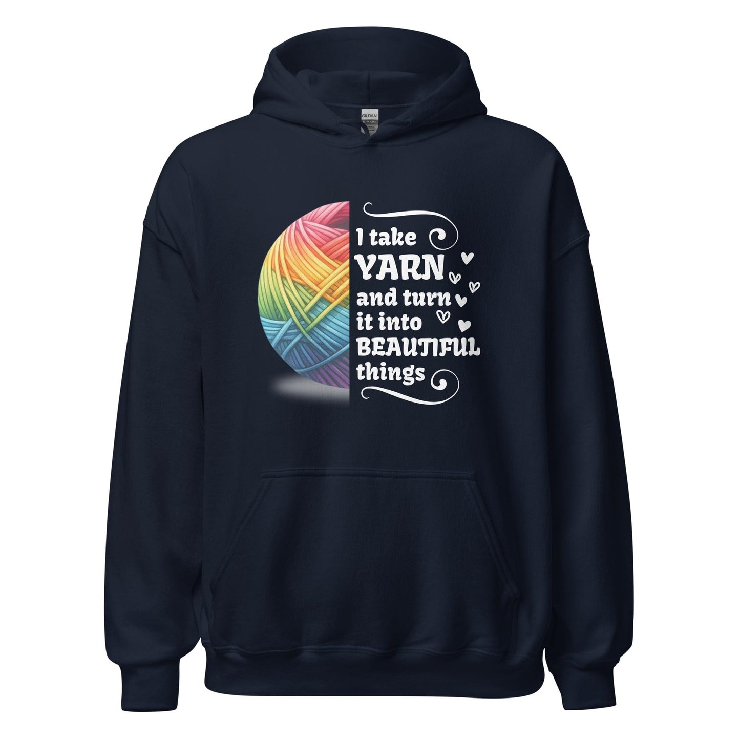 Yarn to Beauty Hoodie Navy / S