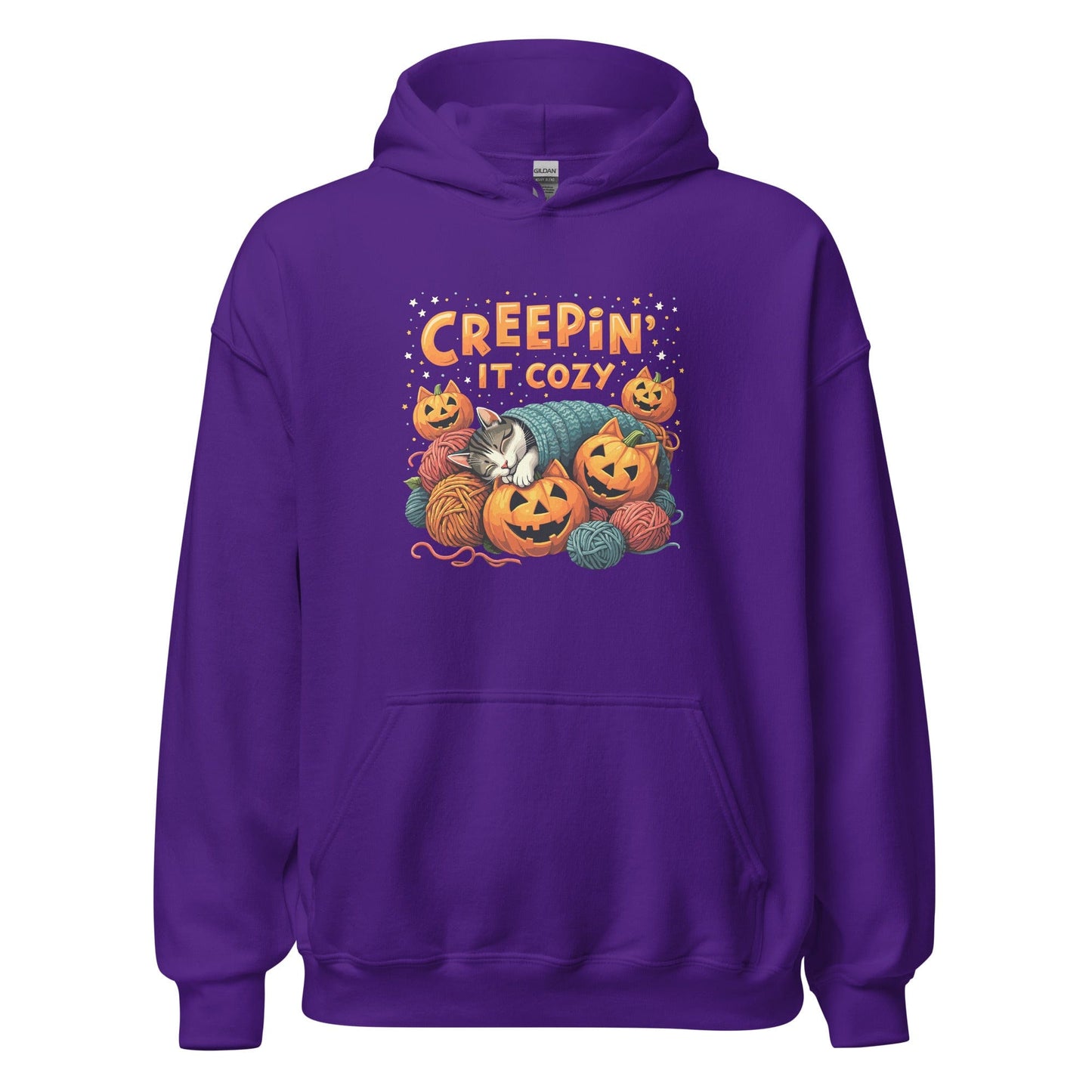 Creepin' It Cozy Hoodie Purple / S