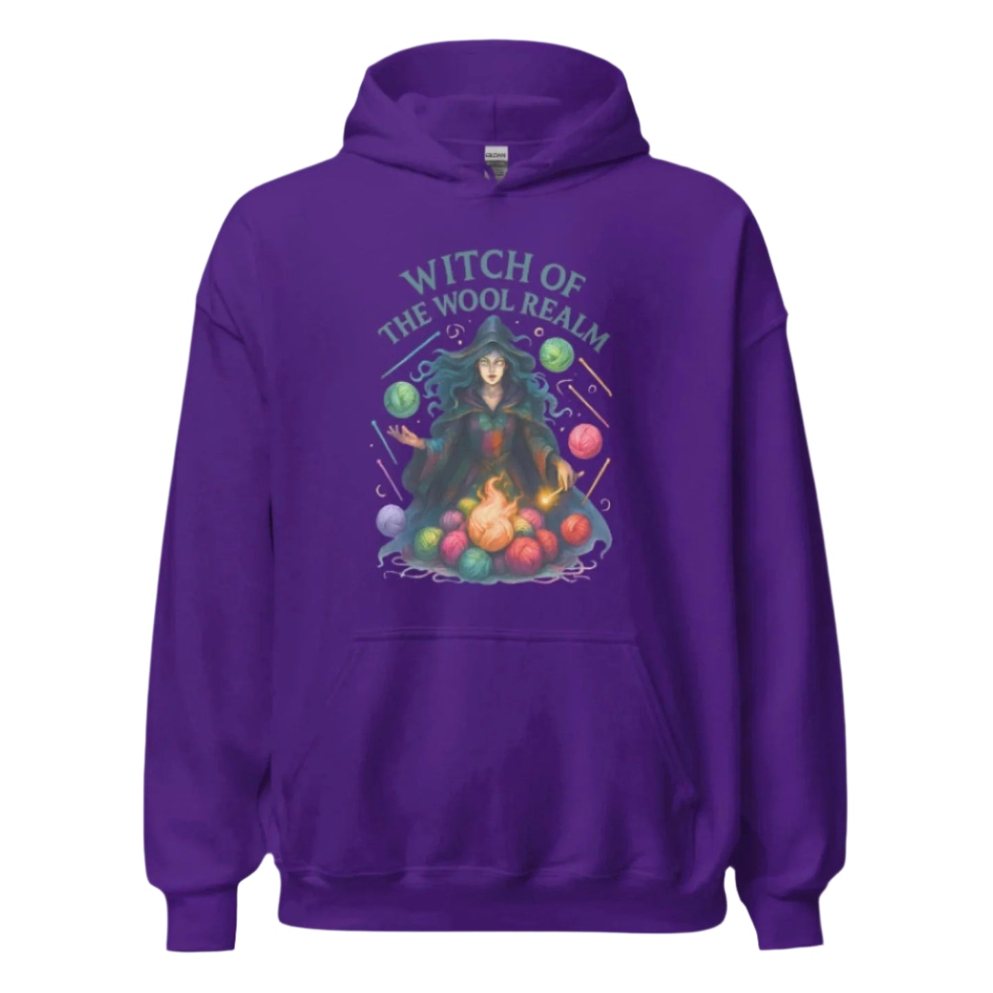 Fire Witch of the Wool Realm Hoodie Purple / S