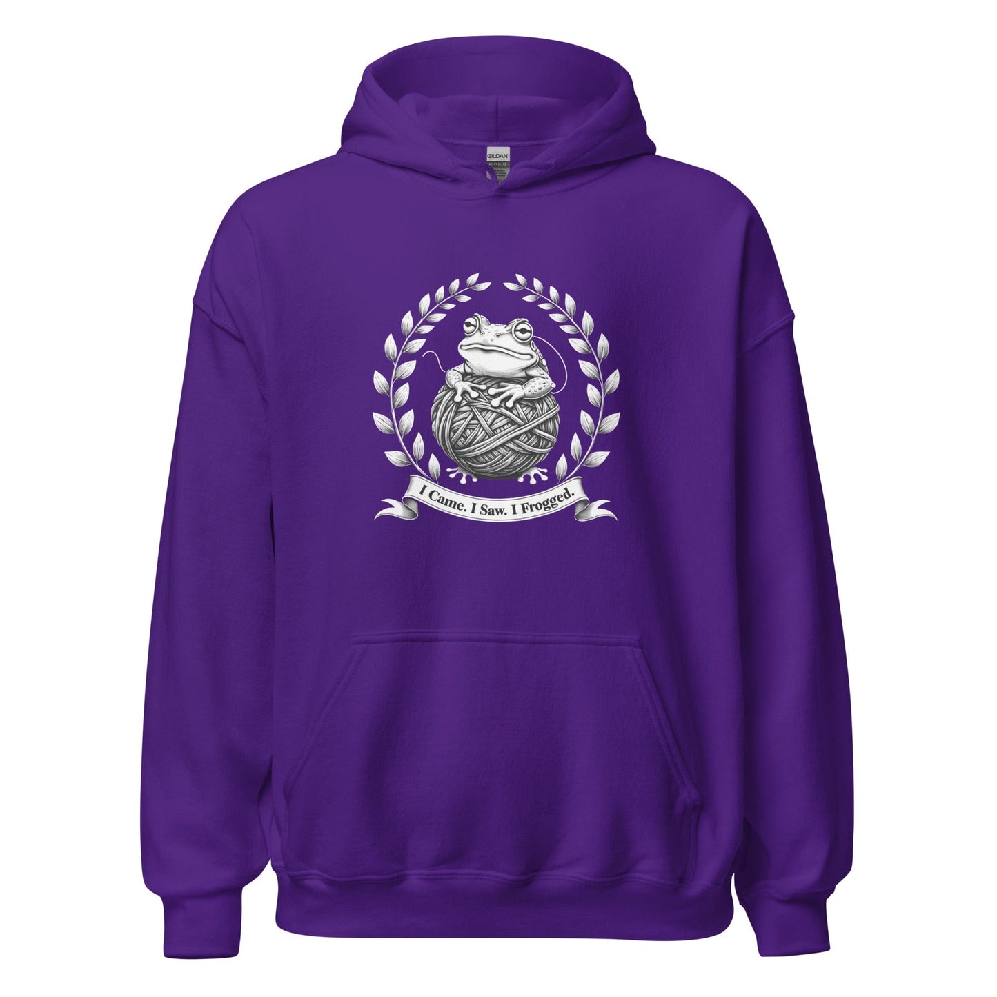 I came, I saw, I Frogged Hoodie Purple / S