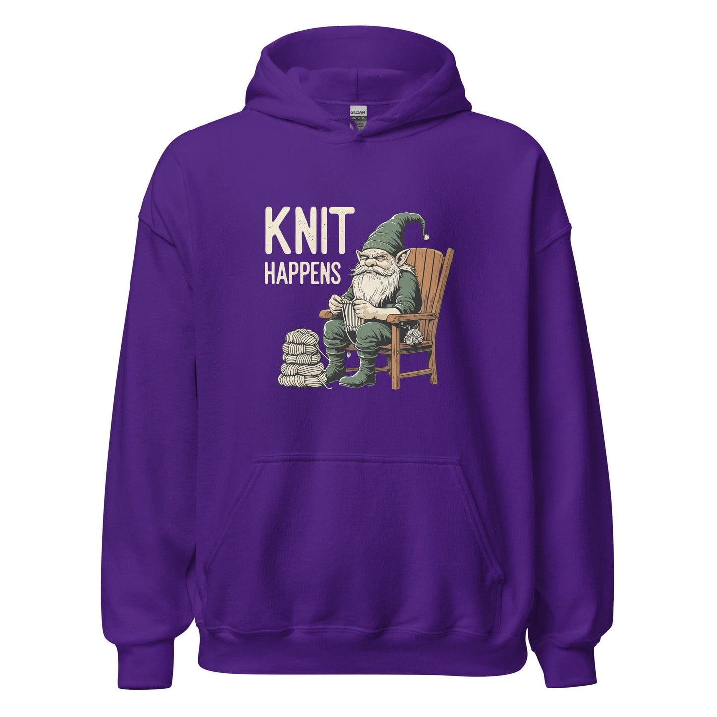 Knit Happens Hoodie Purple / S