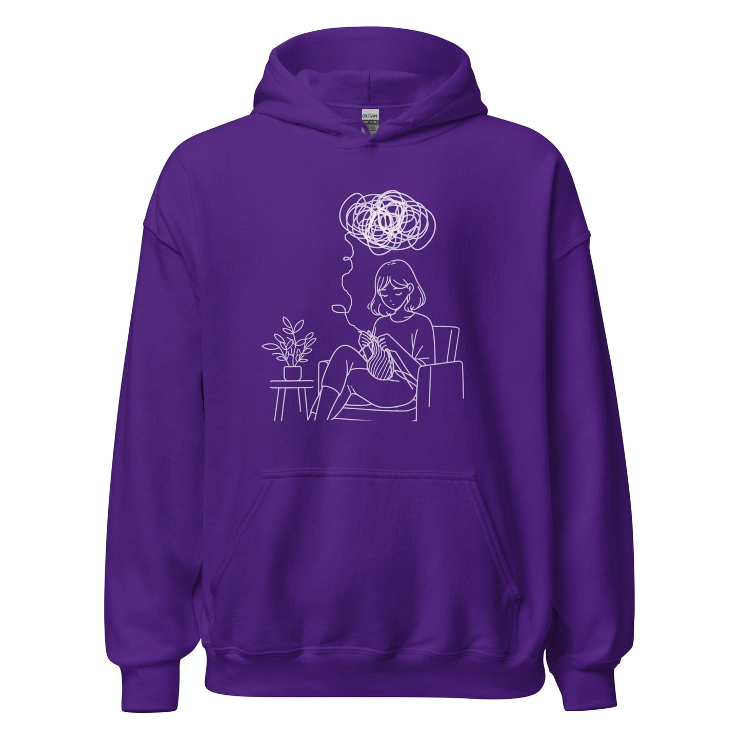 Mental Health Hoodie Purple / S
