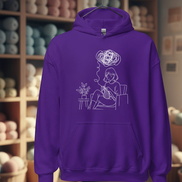 Mental Health Hoodie Purple / S