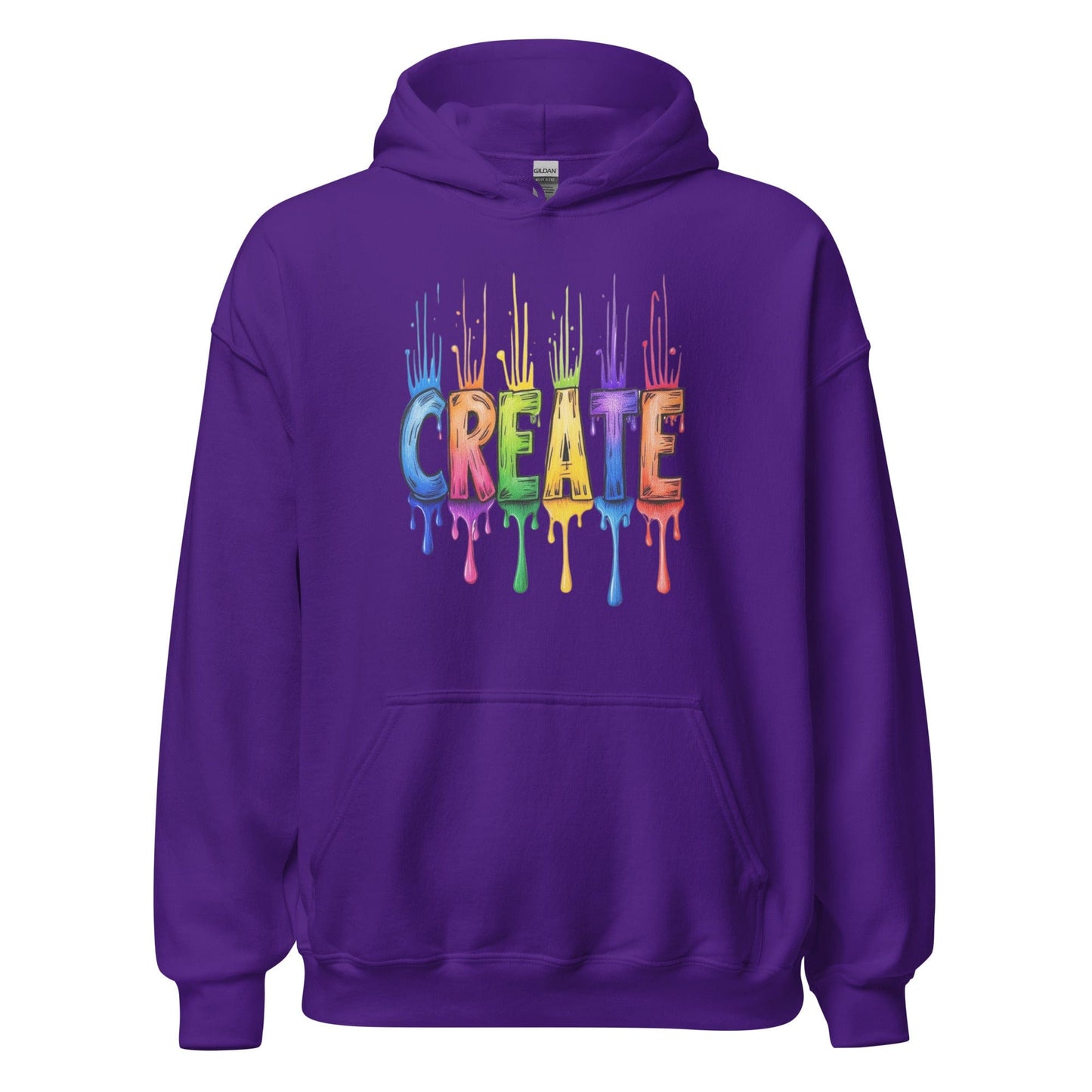 Rainbow Create Hoodie Purple / S