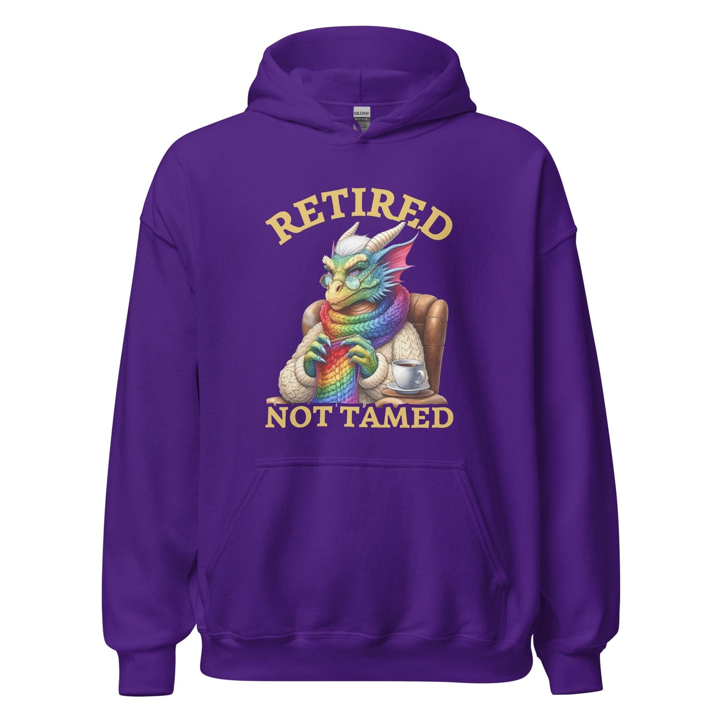 Retired not Tamed Hoodie Purple / S