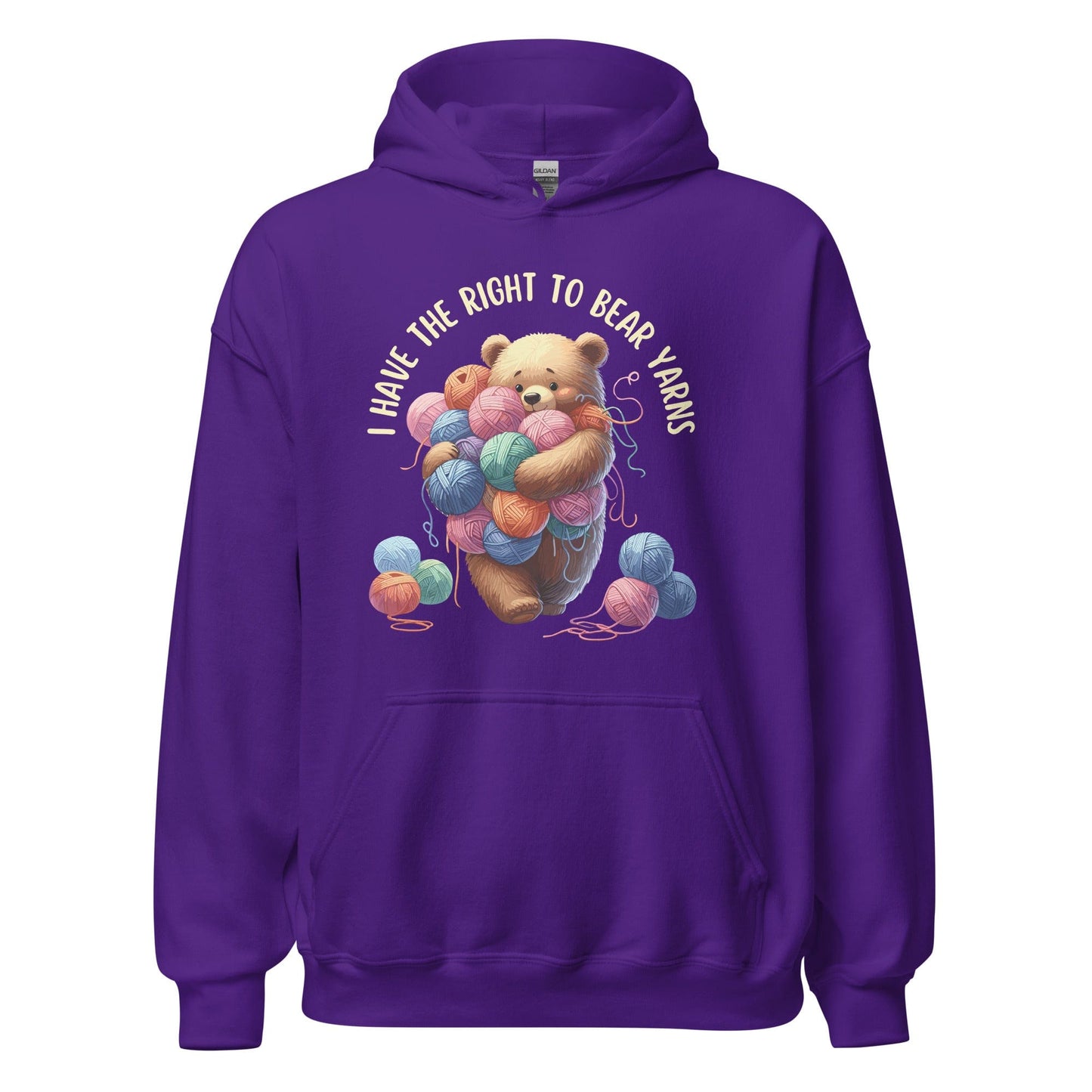 Right to Bear Yarns Hoodie Purple / S