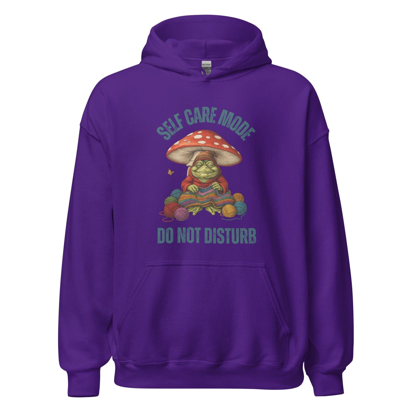 Self Care Mode Hoodie Purple / S