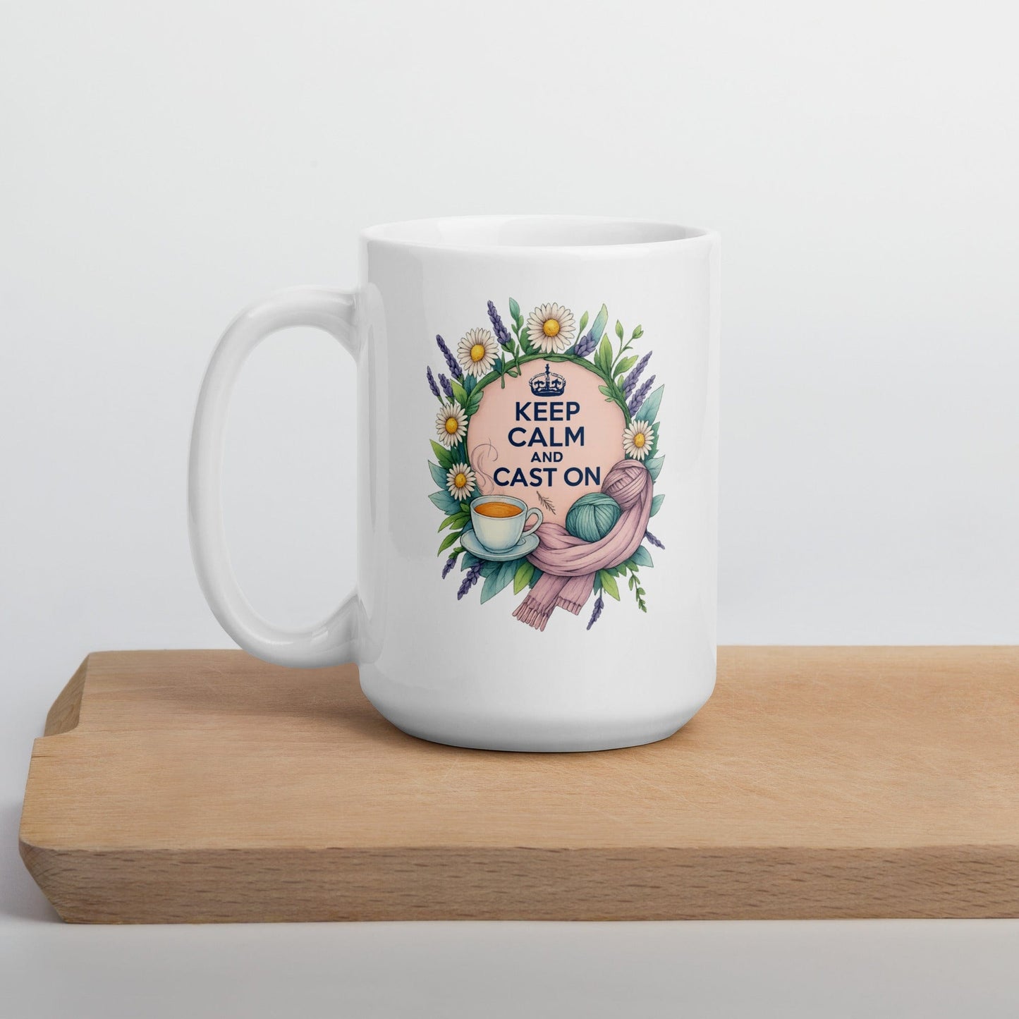 Keep Calm and Cast On Mug