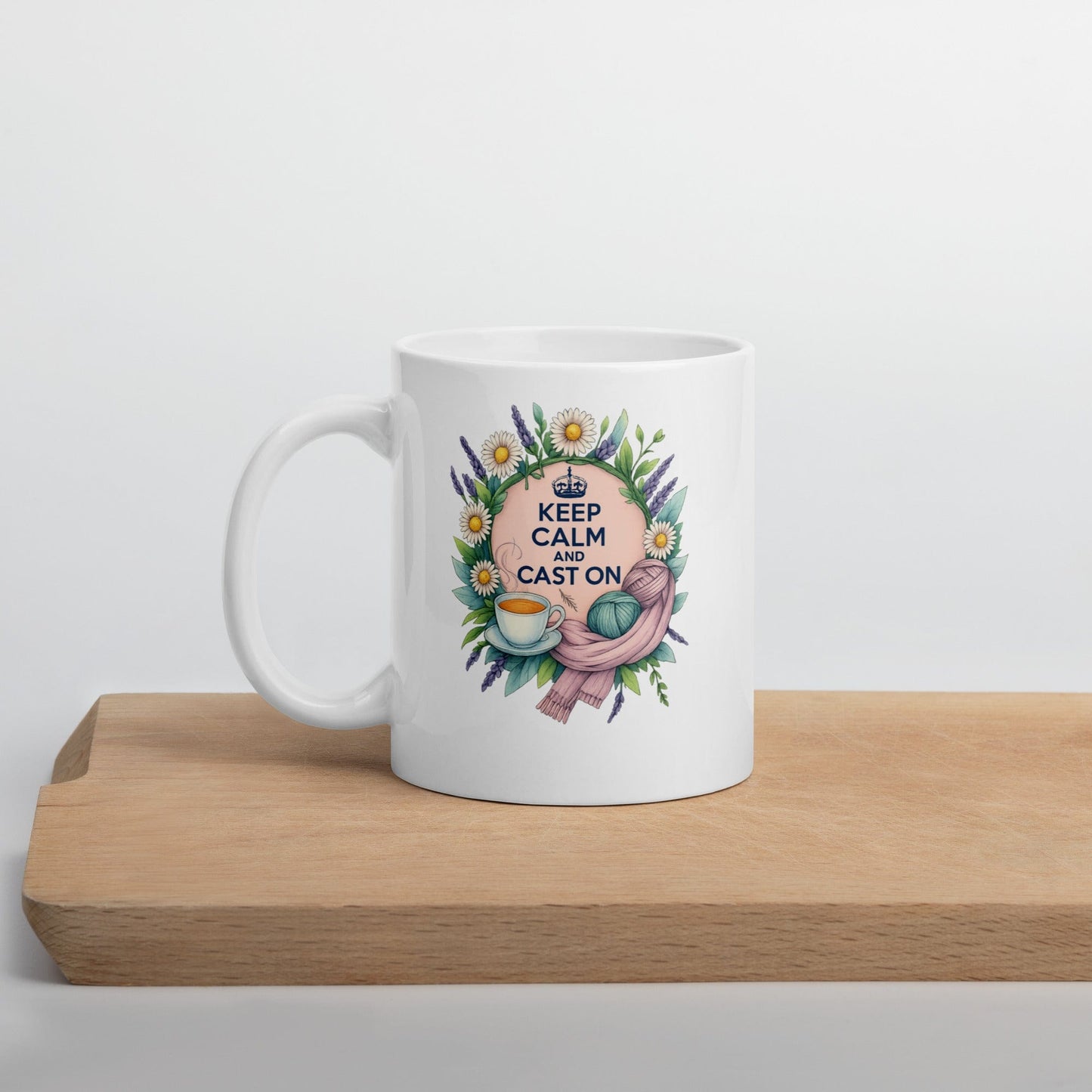 Keep Calm and Cast On Mug