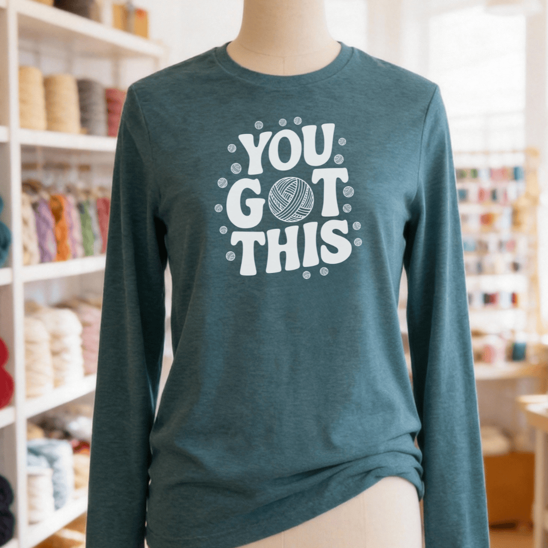 You Got This Long Sleeve Tee Deep Teal / S