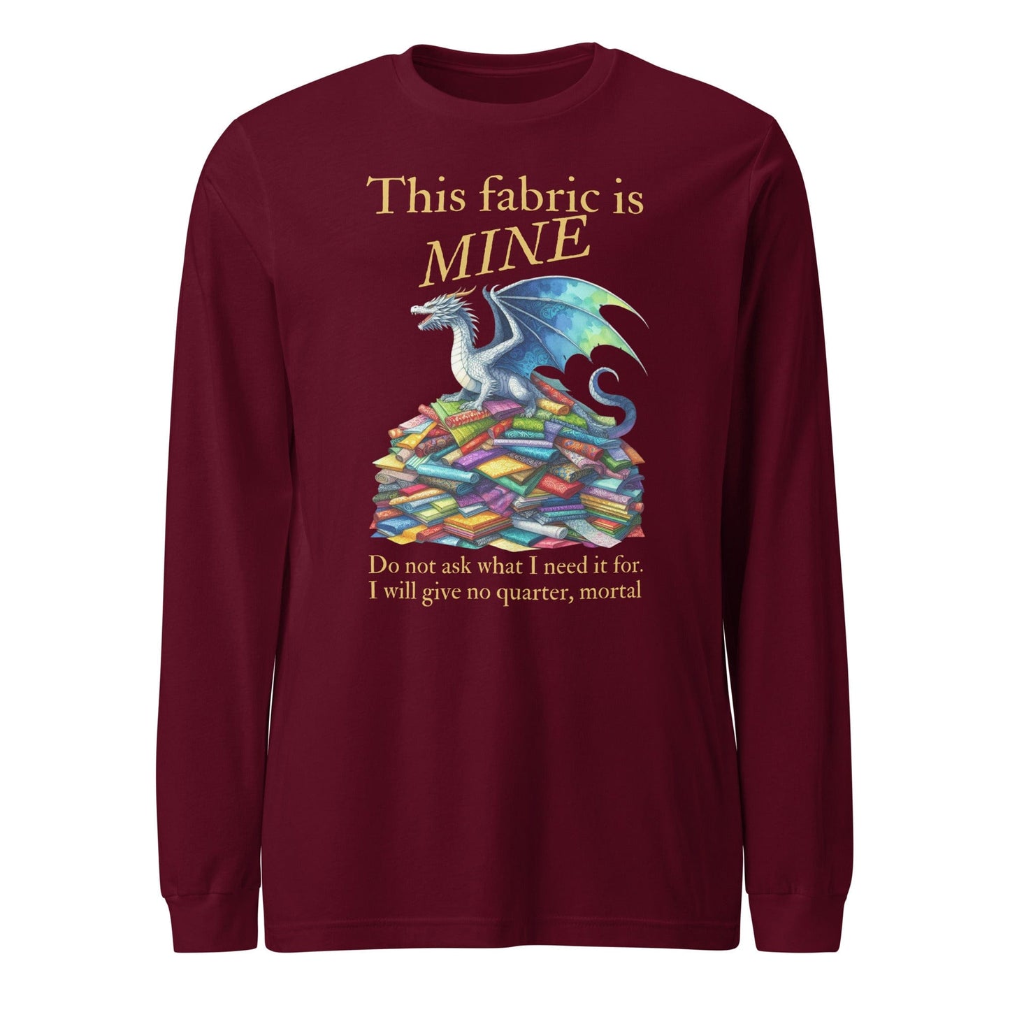 Fabric Dragon Hoarder Long Sleeve Tee Maroon / XS