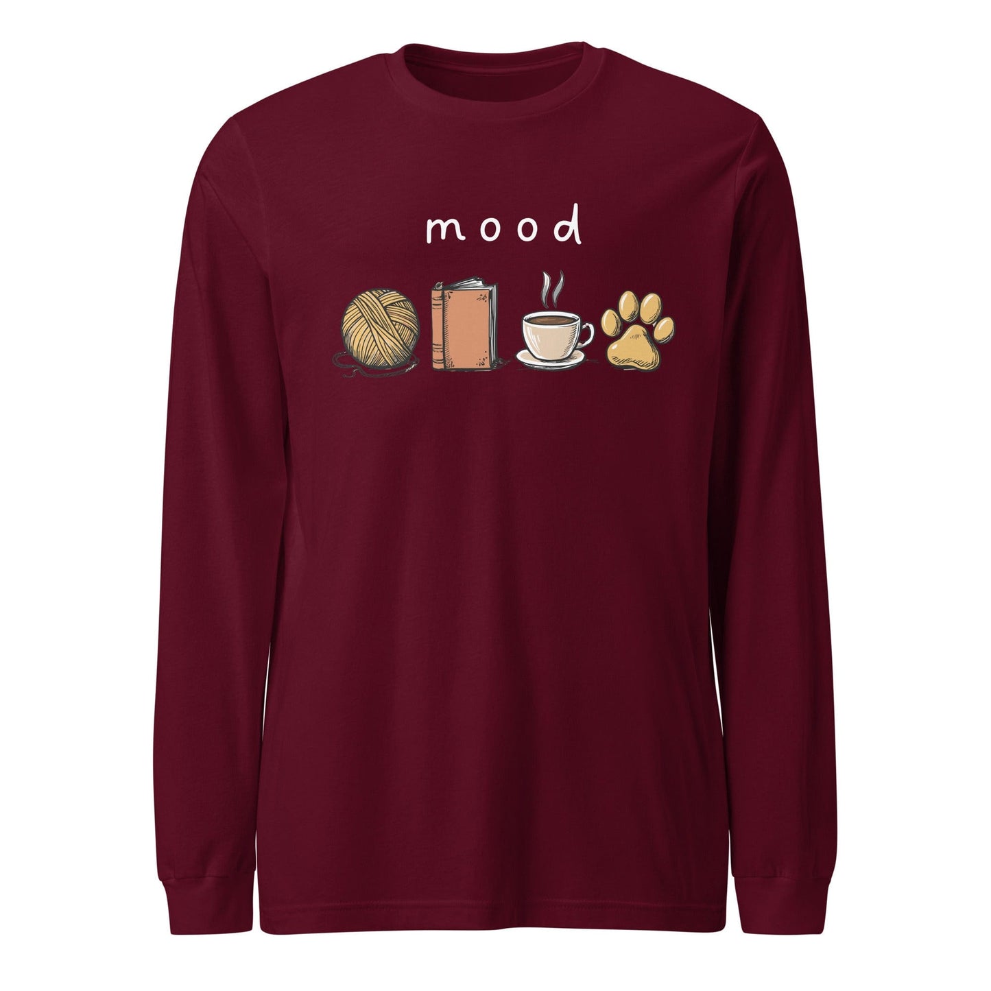 Mood Long Sleeve Tee Maroon / XS