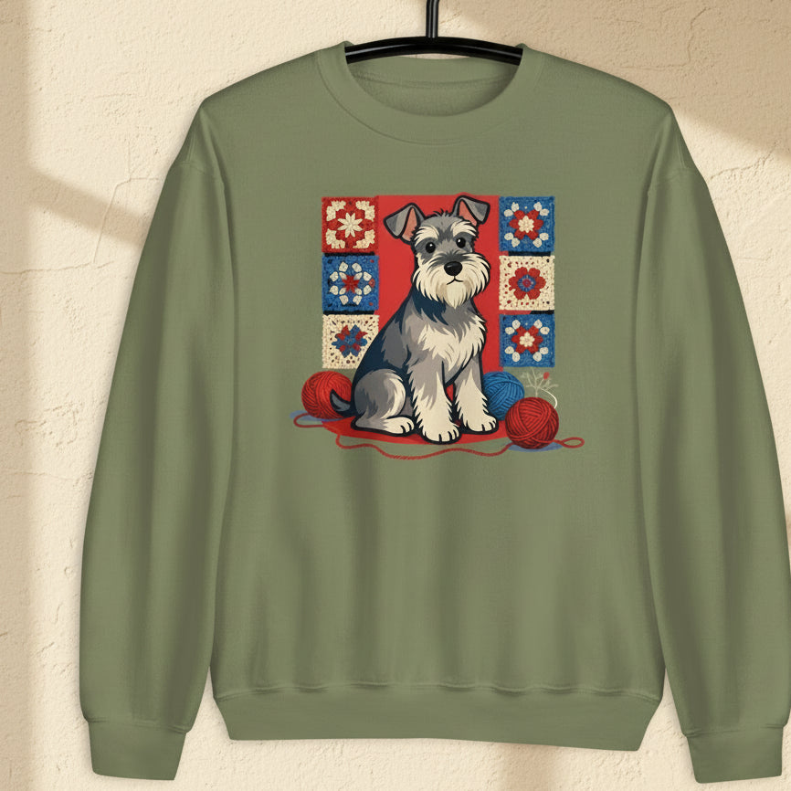 Dogs & Yarn Sweatshirt Military Green / S
