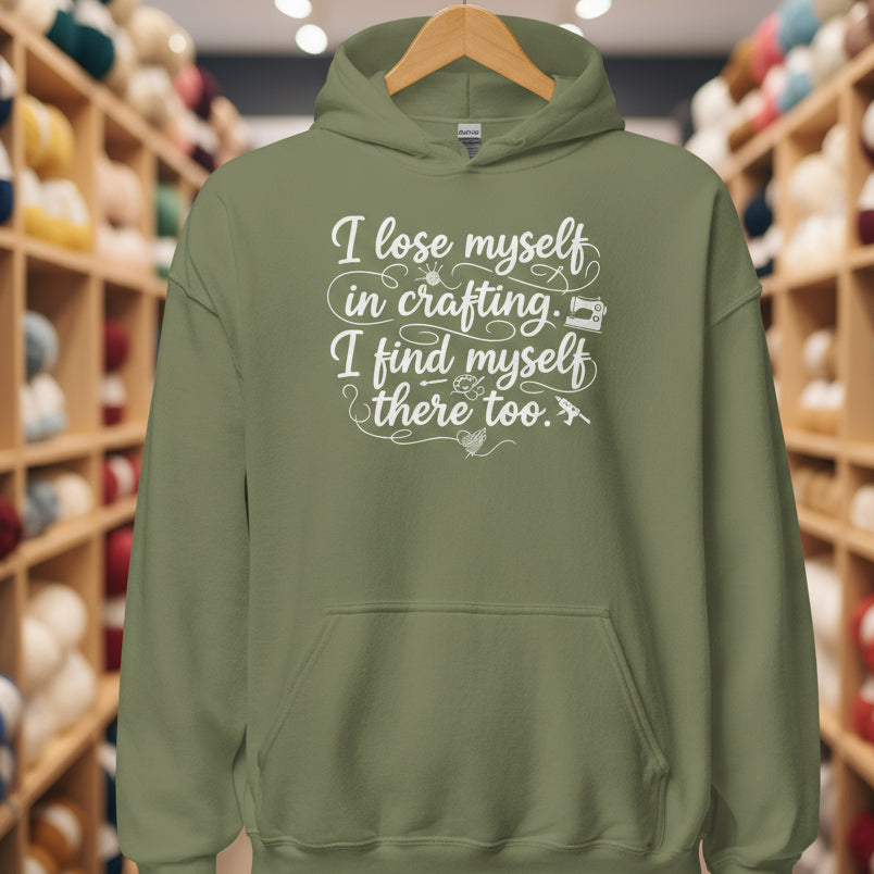 Find Myself Hoodie Military Green / S